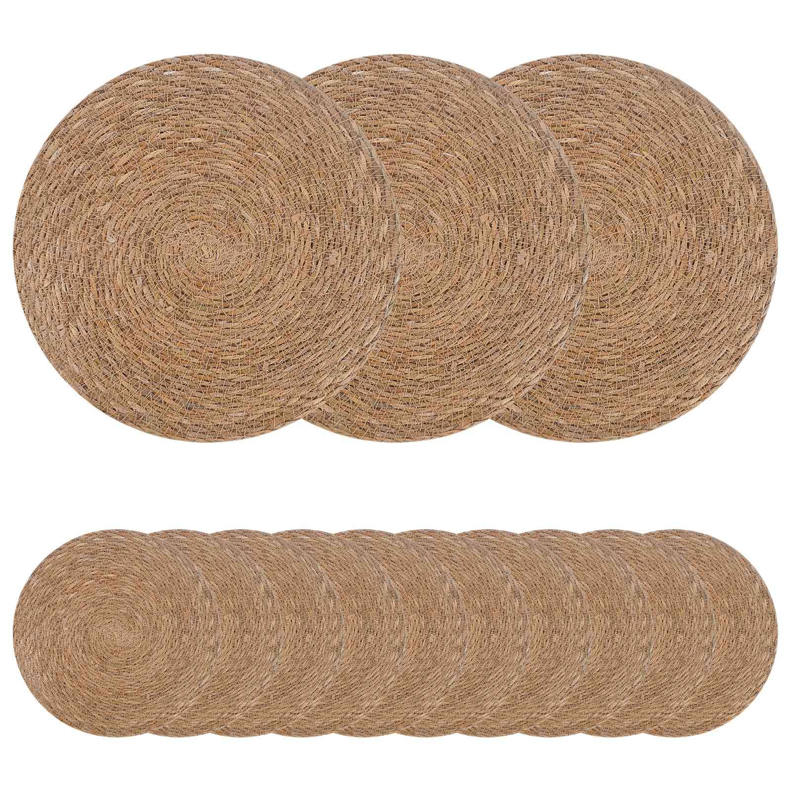 vidaXL Seegraskissen 50 pcs Natur Ø 30 cm 100% Seegras