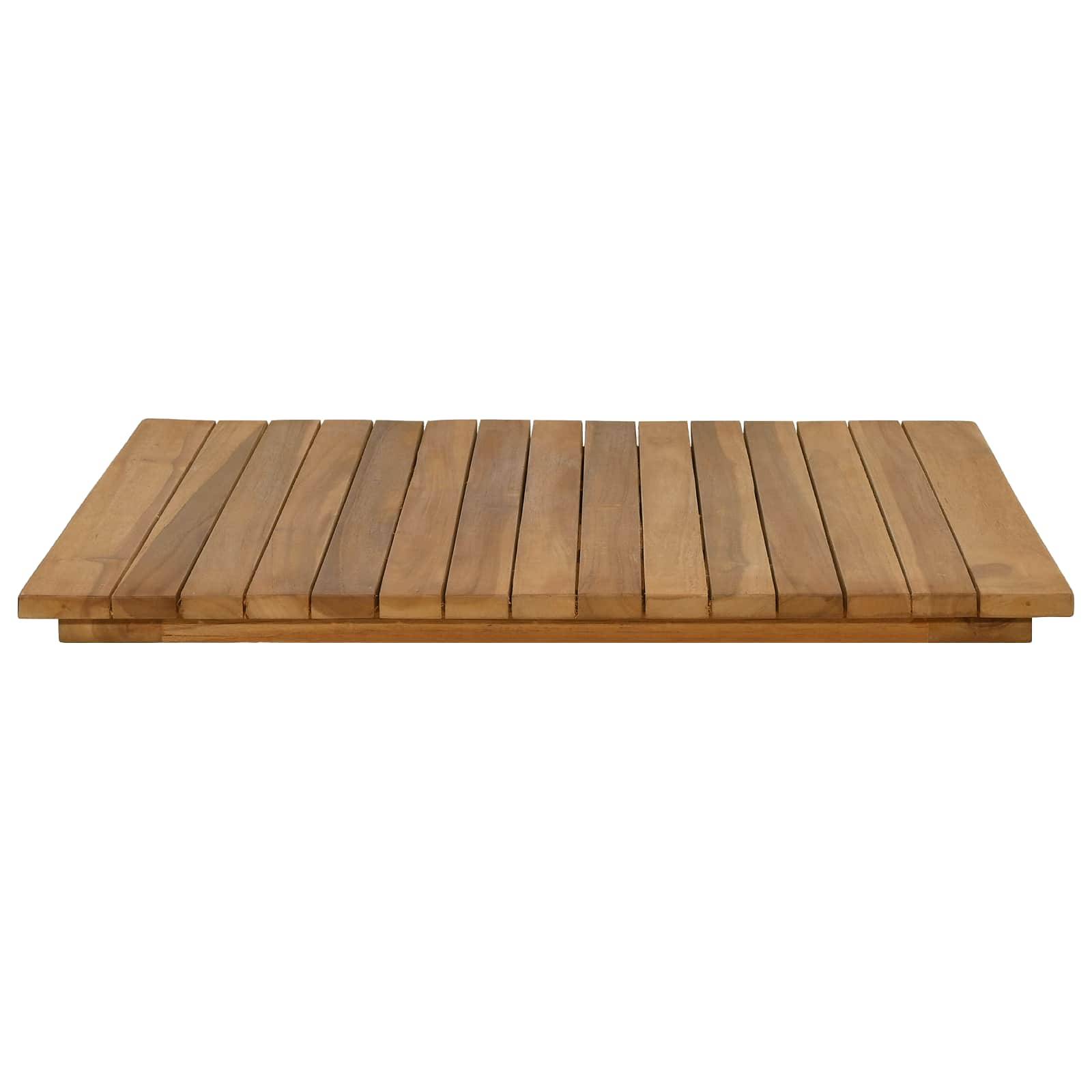 vidaXL Tischplatte 60 x 60 x 3,5 cm Quadratisch Massives Teakholz