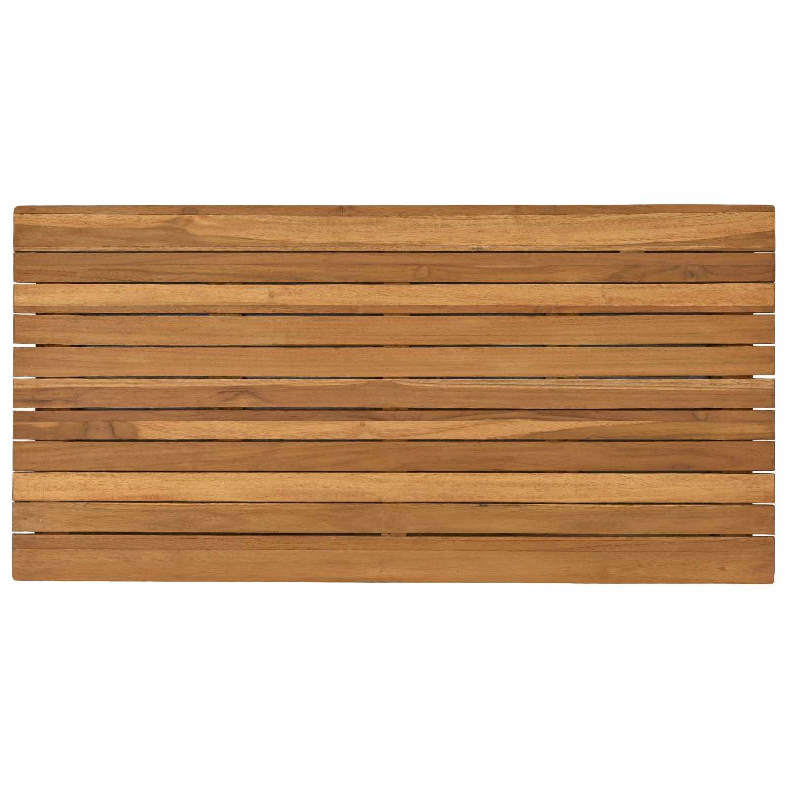 vidaXL Tischplatte 90 x 45 x 3,5 cm Rechtwinklig Massives Teakholz