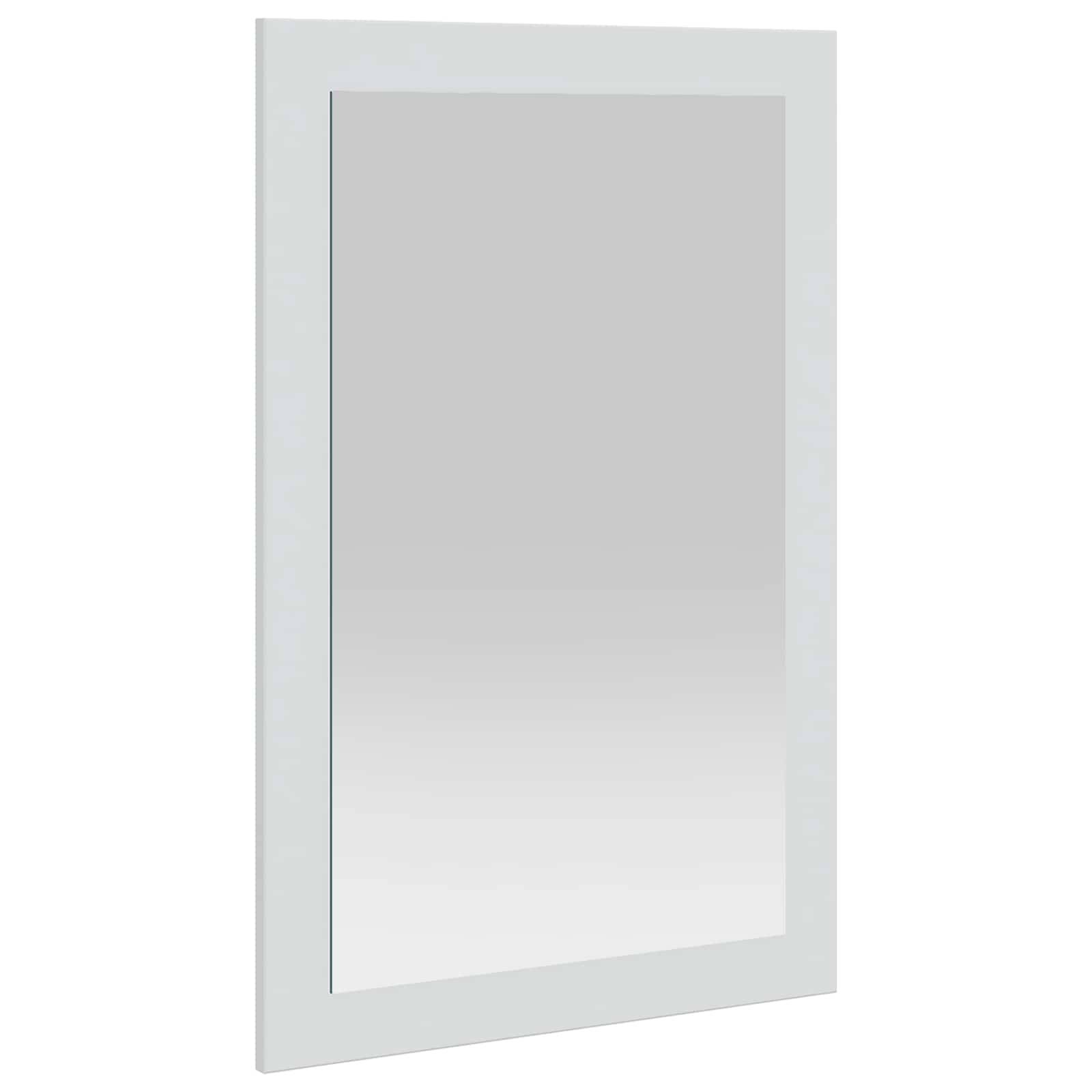 vidaxl Spiegel FAUSKE Weiß 43 x 3,5 x 77 cm Rechtwinklig