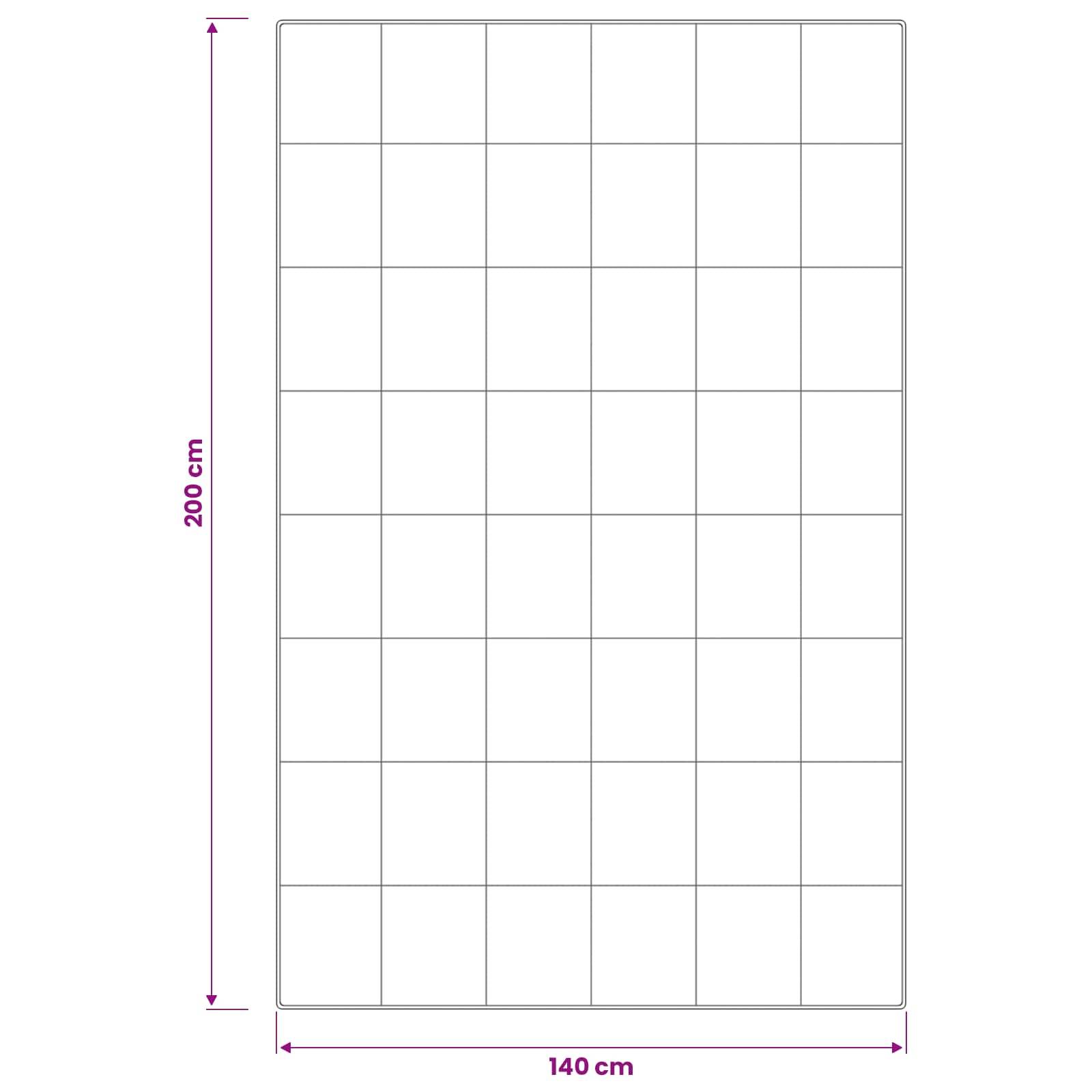 vidaXL Bettdecke 140x200 cm Sommer 200 GSM Australische Wolle Weiß