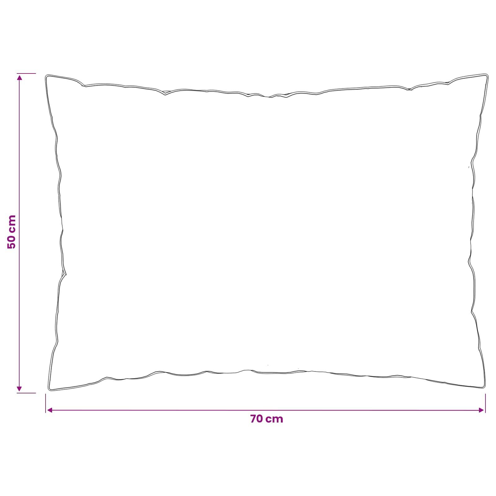 vidaXL Kopfkissen 50 x 70 cm Australische Wolle Weiß