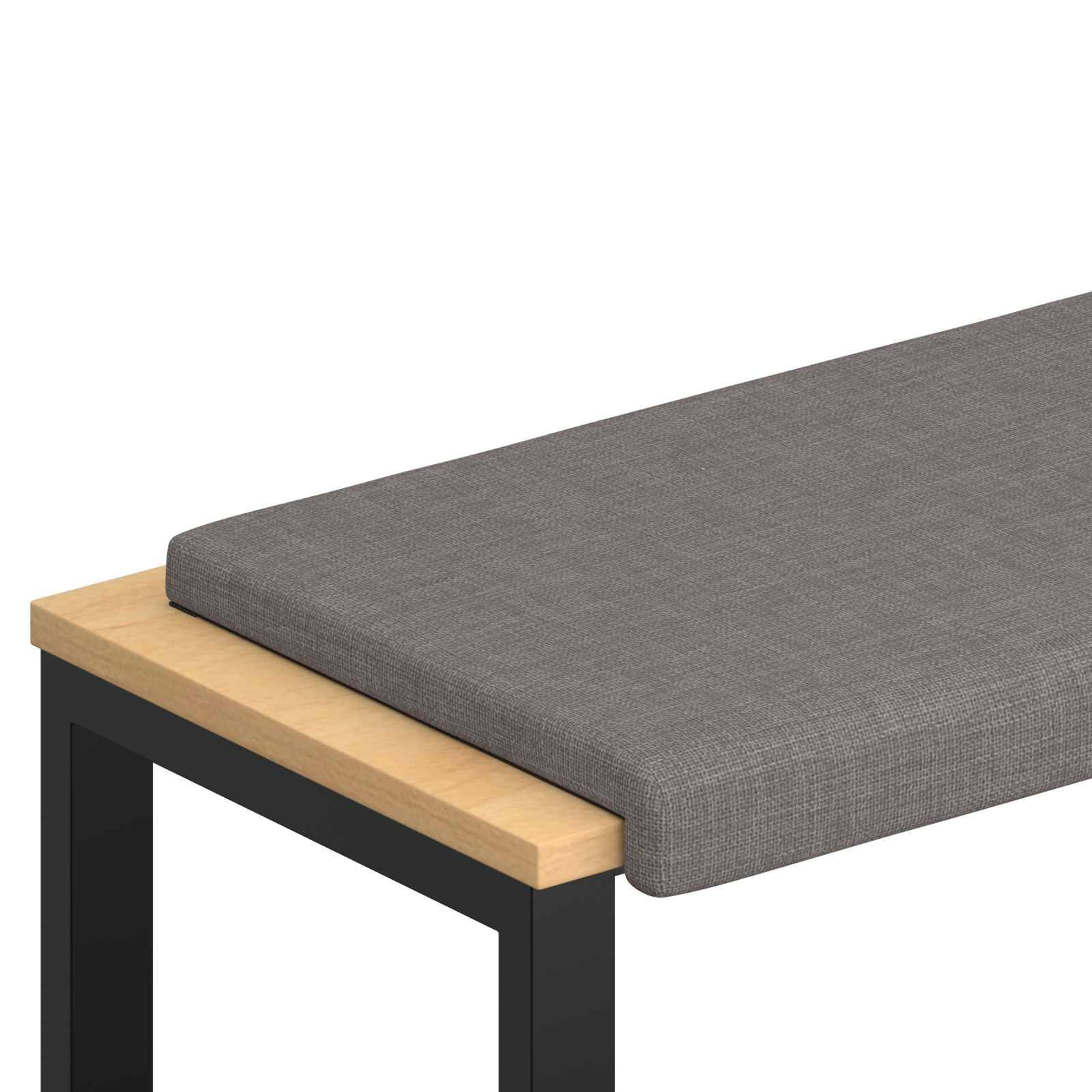 vidaXL Bankkissen Stoff Taupe Tiefe 35 cm