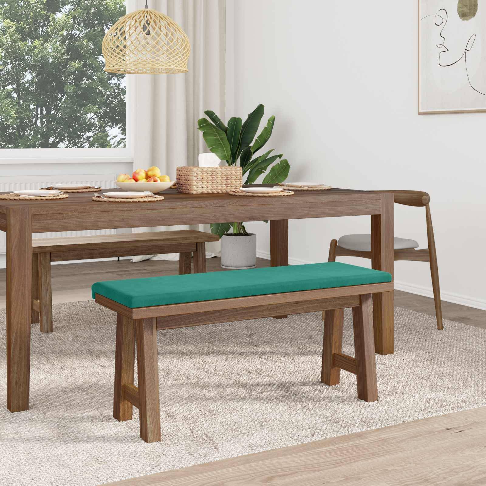 vidaXL Bankkissen Samt (V) Türkis Tiefe 35 cm