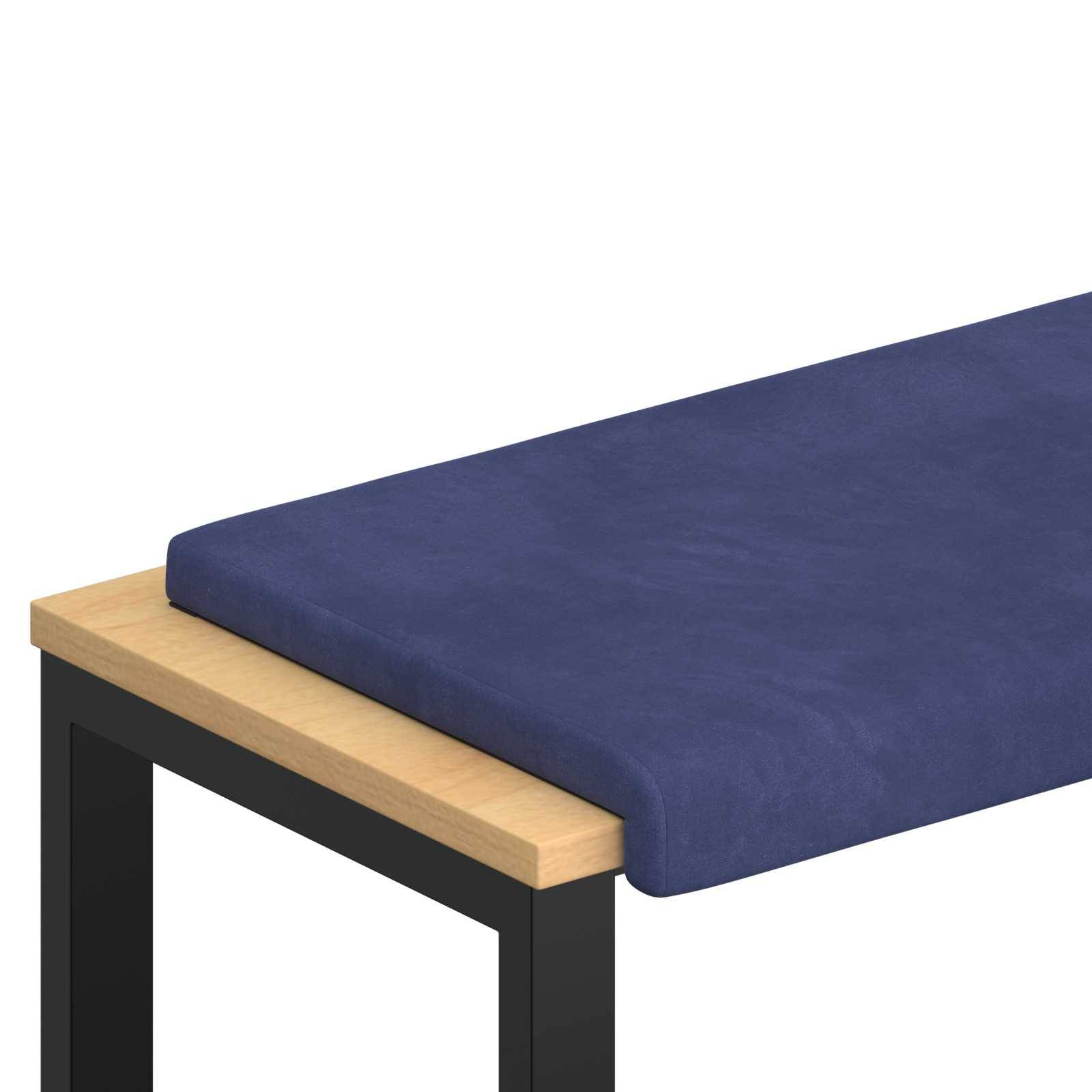 vidaXL Bankkissen Samt (V) Polizeiblau Tiefe 35 cm