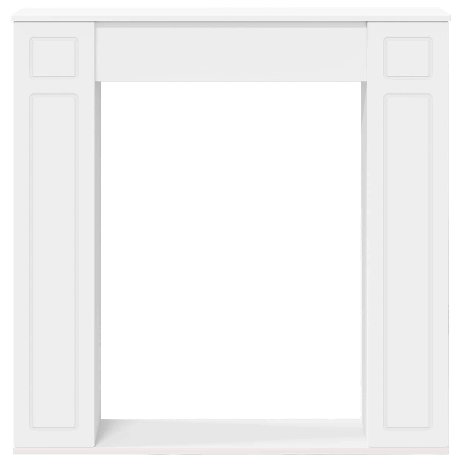 vidaXL Kaminumrandung Weiß 100 x 20 x 100 cm Holzwerkstoff