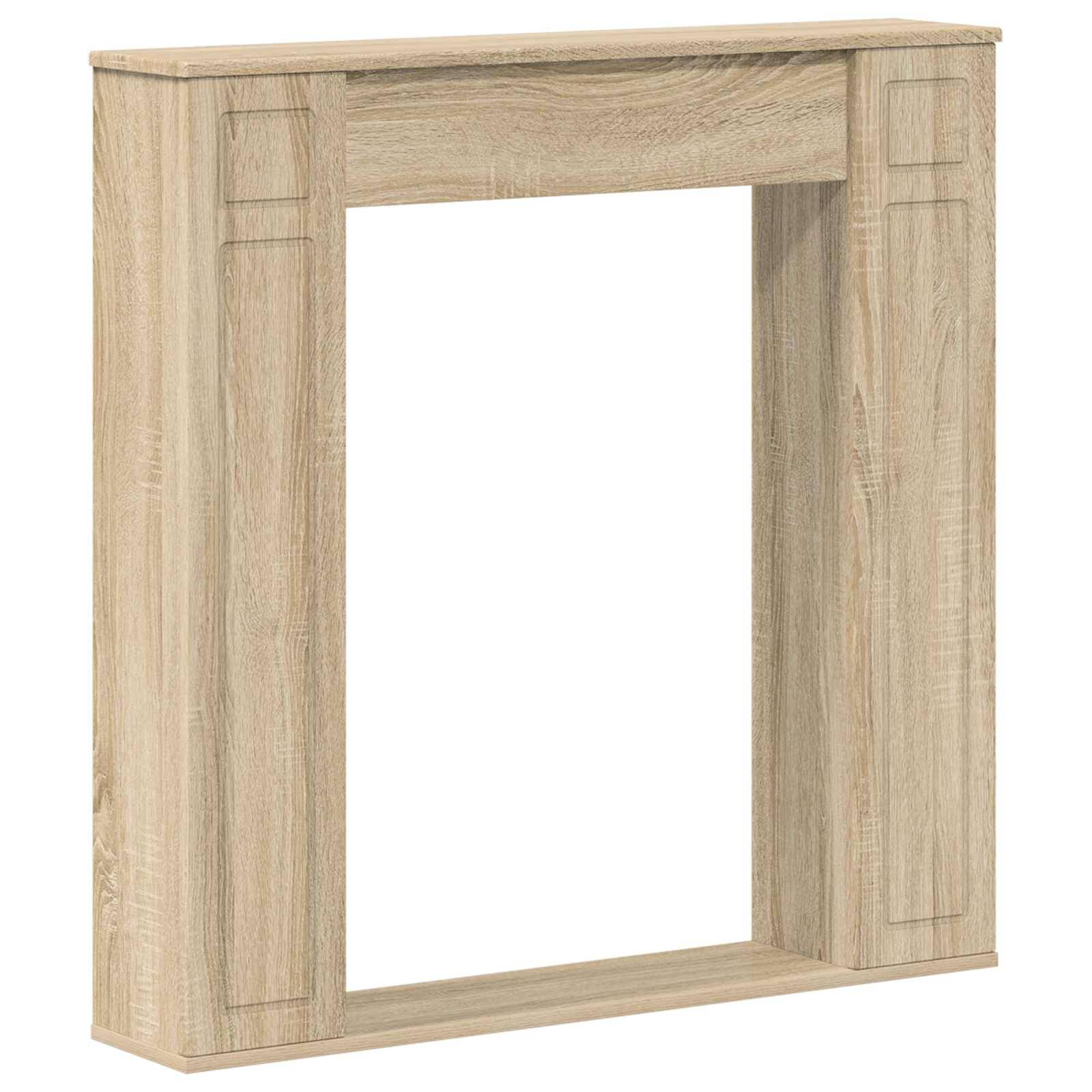 vidaXL Kaminumrandung Sonoma 100 x 20 x 100 cm Holzwerkstoff