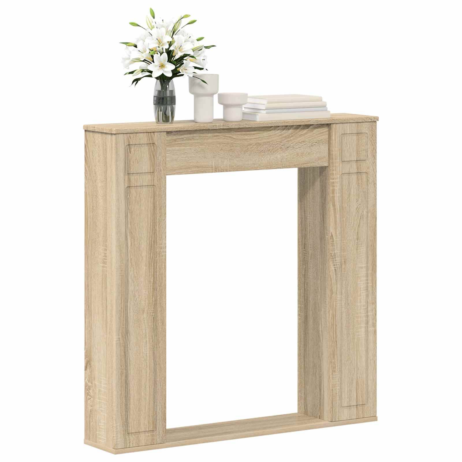 vidaXL Kaminumrandung Sonoma 100 x 20 x 100 cm Holzwerkstoff