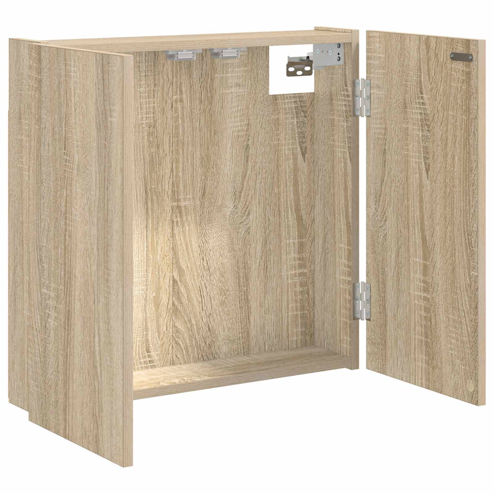 vidaXL Dartboard Schrank Sonoma-Eiche 56 x 12 x 53,5 cm Holzwerkstoff