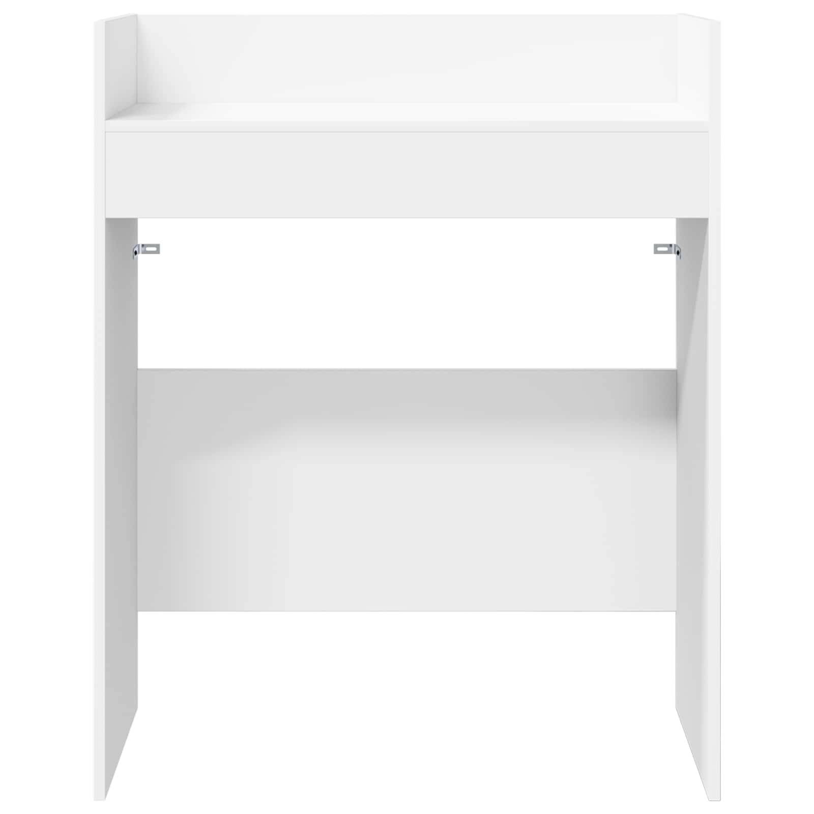 vidaXL DJ Tisch Weiß 102 x 45 x 102 cm Holzwerkstoff