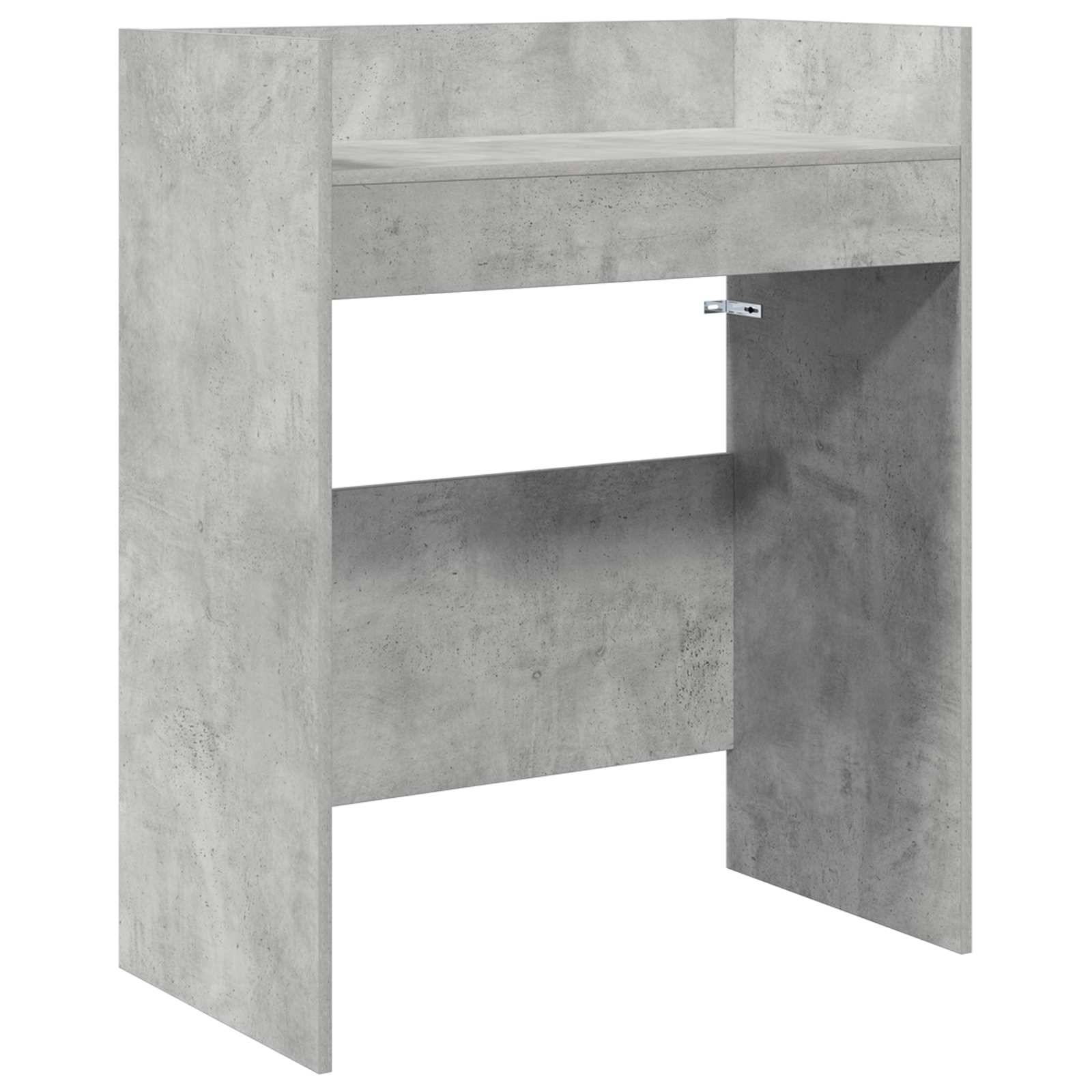 vidaXL DJ Tisch Betongrau 102 x 45 x 102 cm Holzwerkstoff