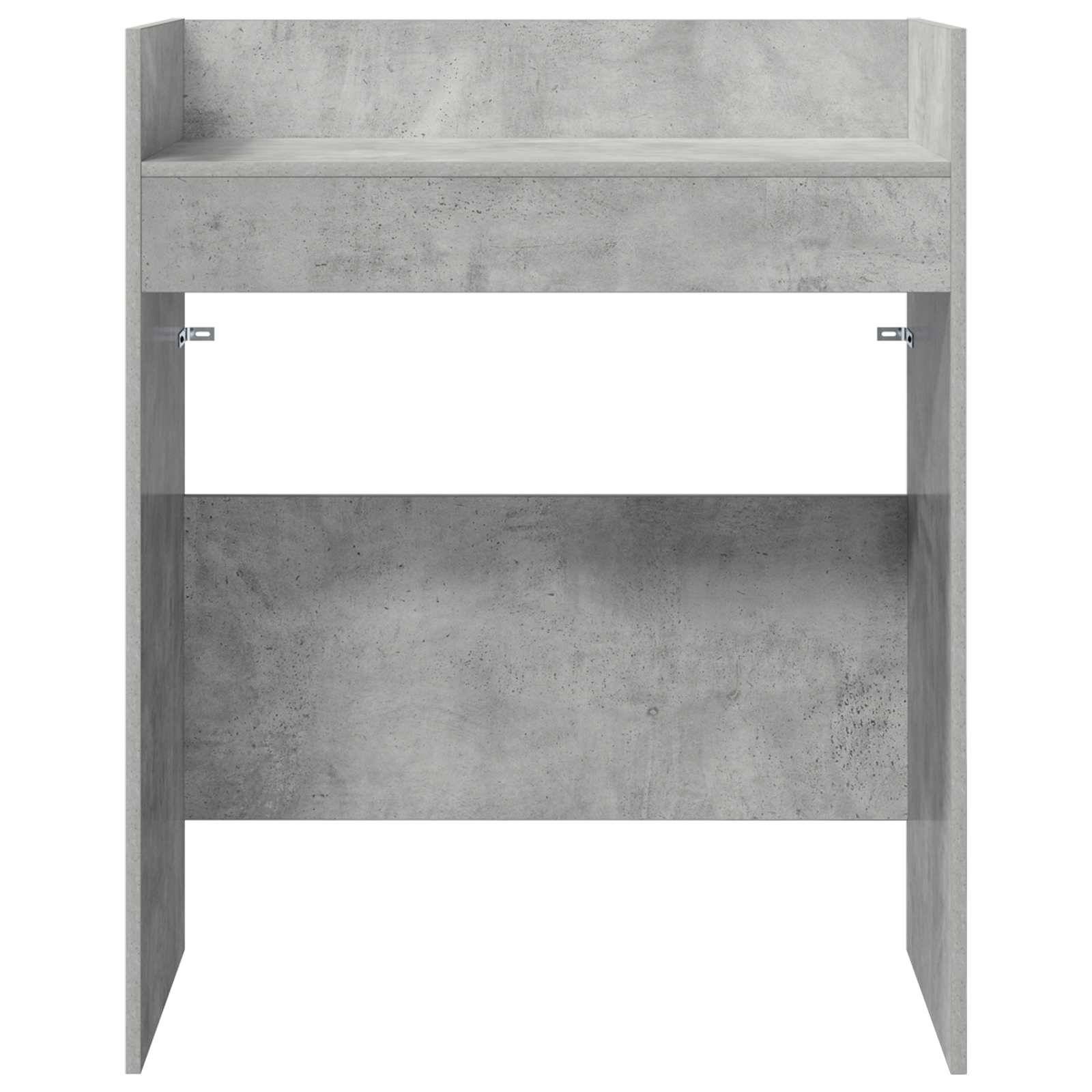 vidaXL DJ Tisch Betongrau 102 x 45 x 102 cm Holzwerkstoff
