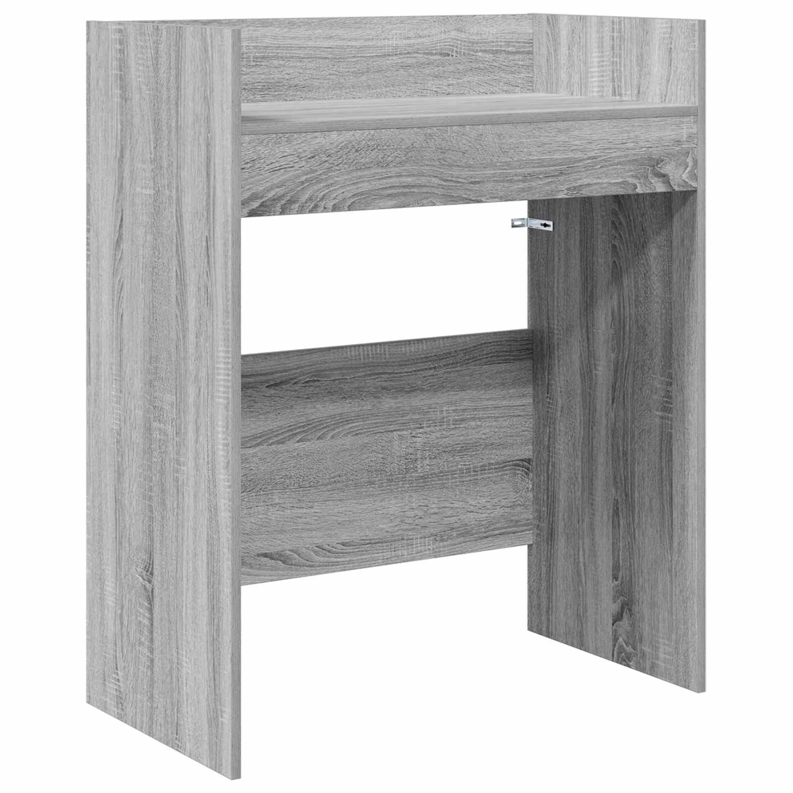 vidaXL DJ Tisch Sonoma-Grau 102 x 45 x 102 cm Holzwerkstoff