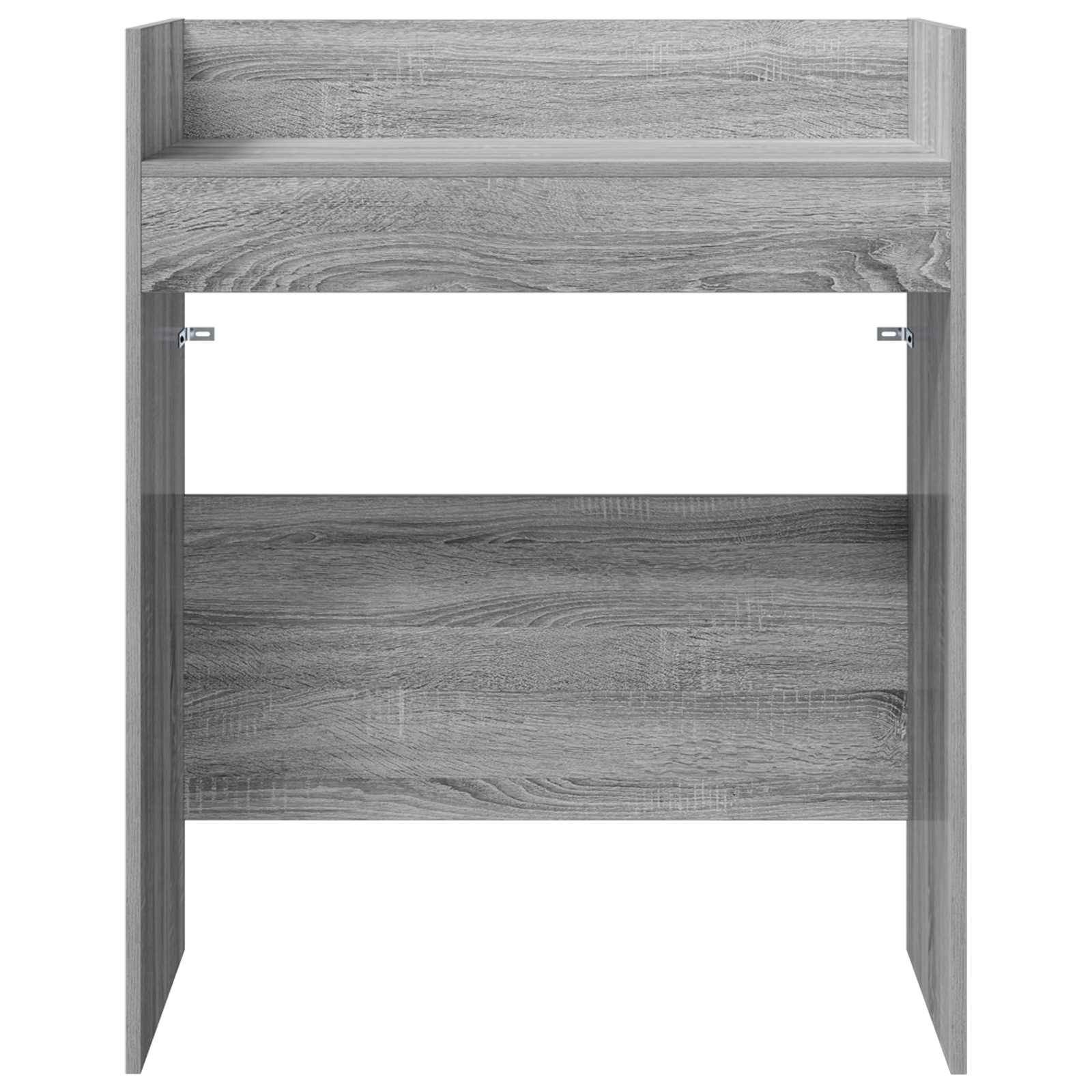 vidaXL DJ Tisch Sonoma-Grau 102 x 45 x 102 cm Holzwerkstoff