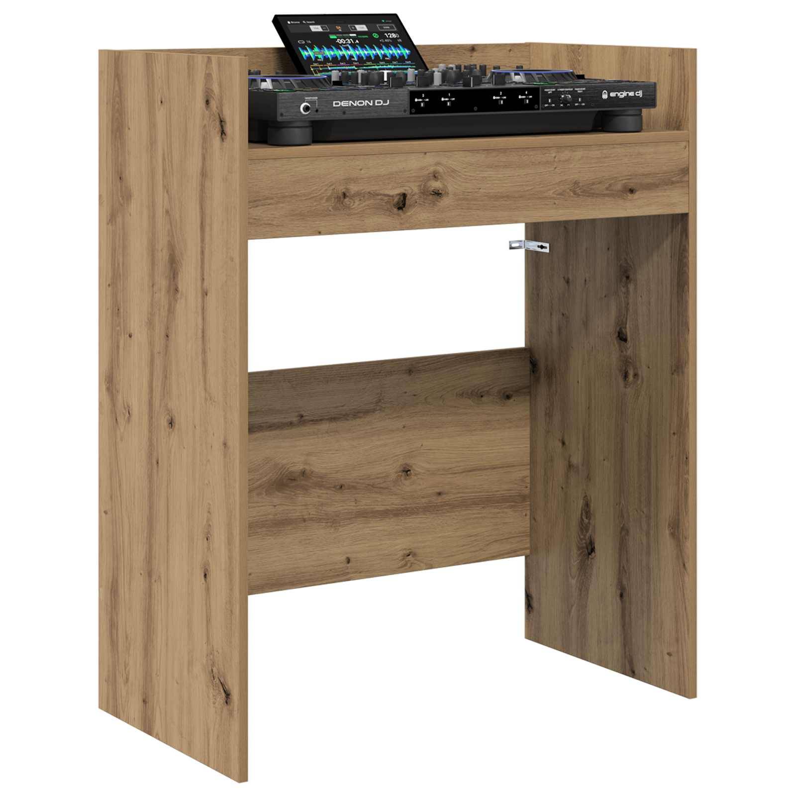 vidaXL DJ Tisch Artisan-Eiche 102 x 45 x 102 cm Holzwerkstoff