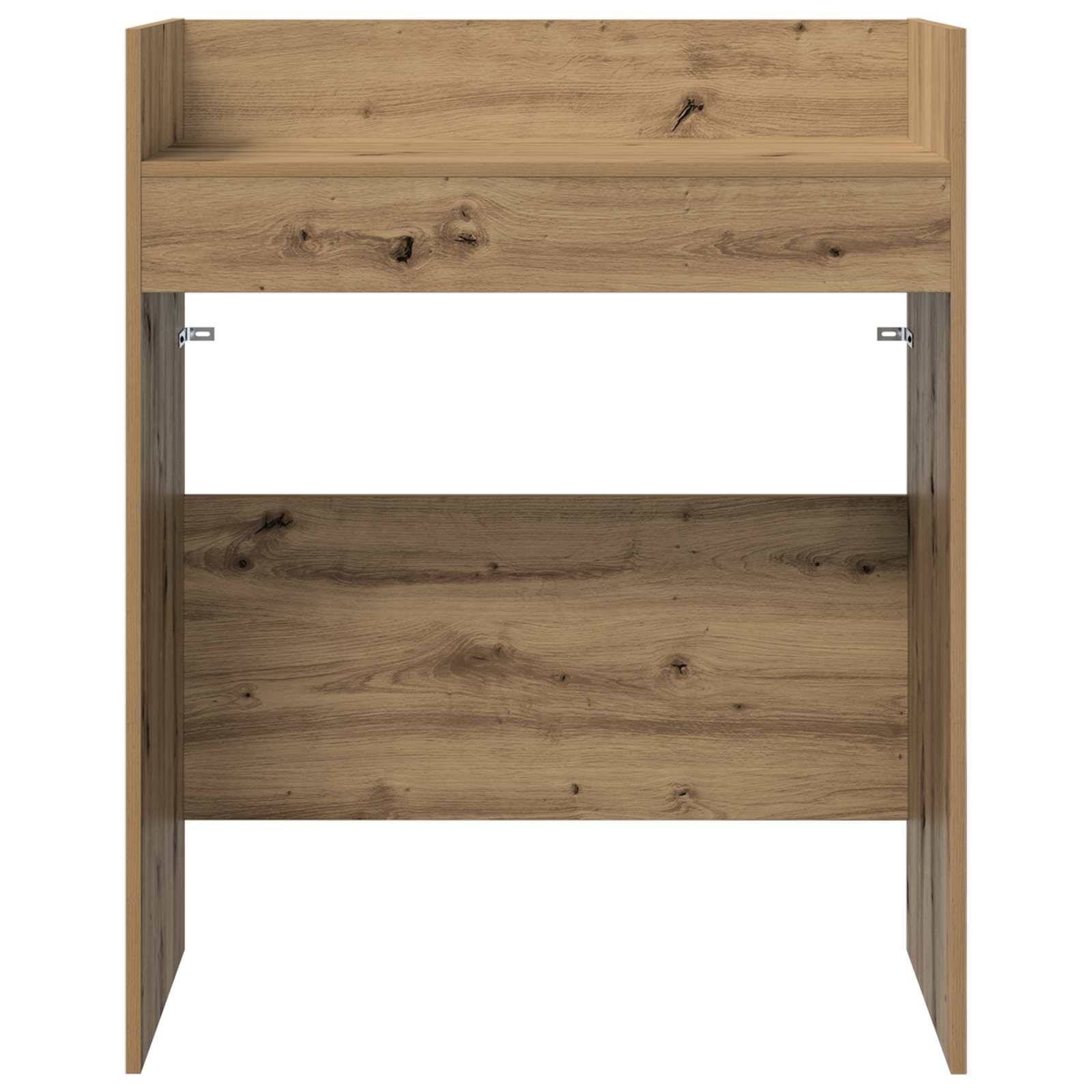 vidaXL DJ Tisch Artisan-Eiche 102 x 45 x 102 cm Holzwerkstoff