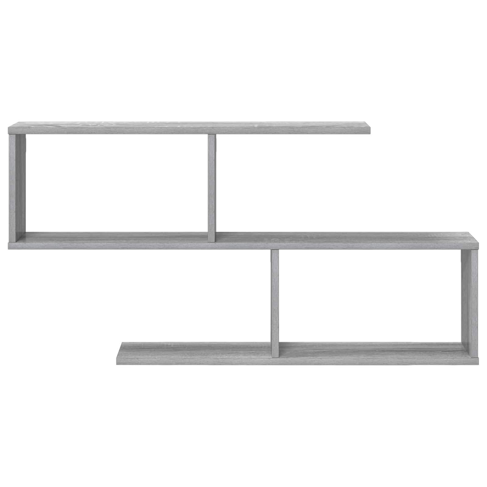 vidaXL Wandregal Sonoma-Grau 100 x 12 x 50,5 cm Holzwerkstoff