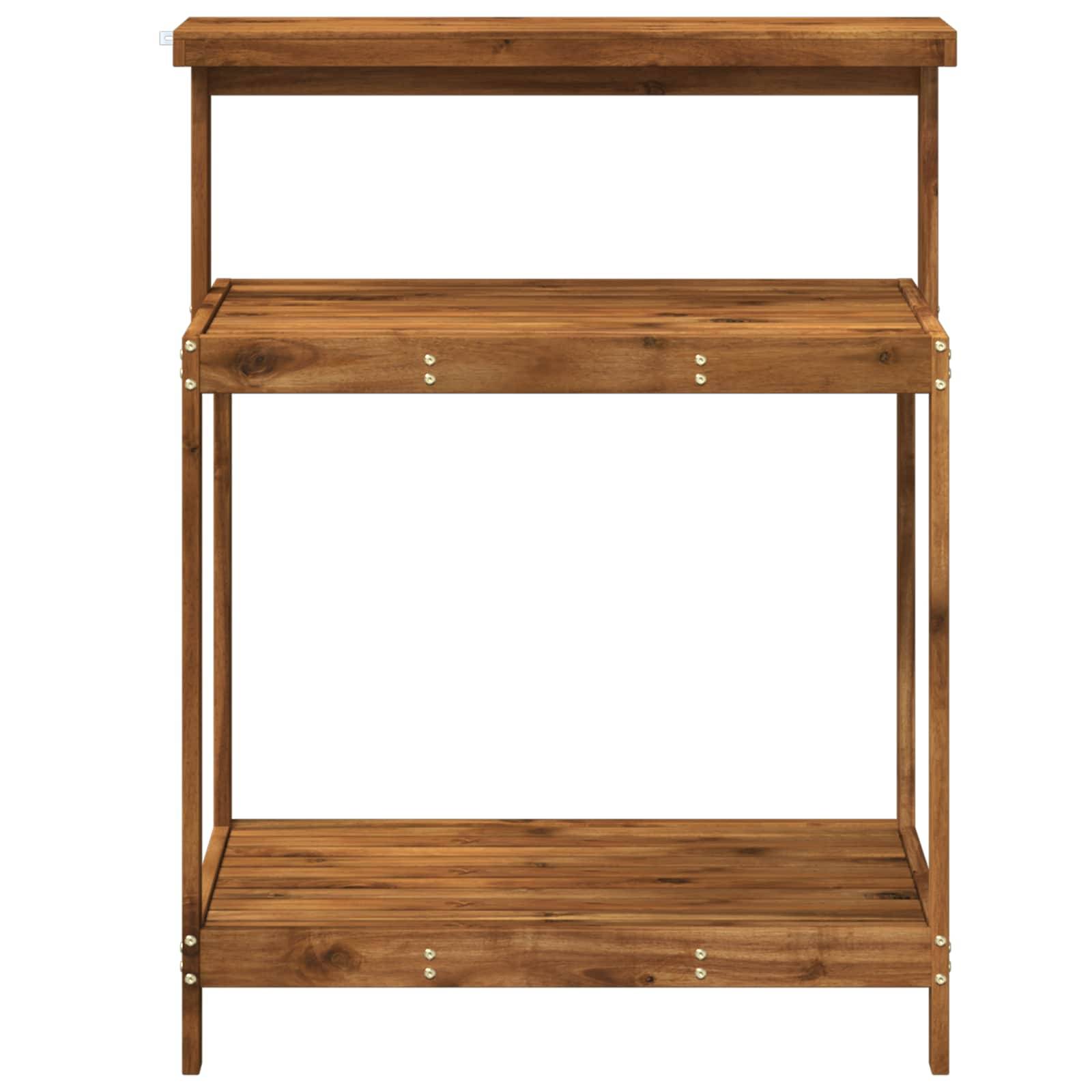 vidaXL Outdoor Umtopfbank 86,5 x 48,5 x 106 cm Massivholz Akazie Natur