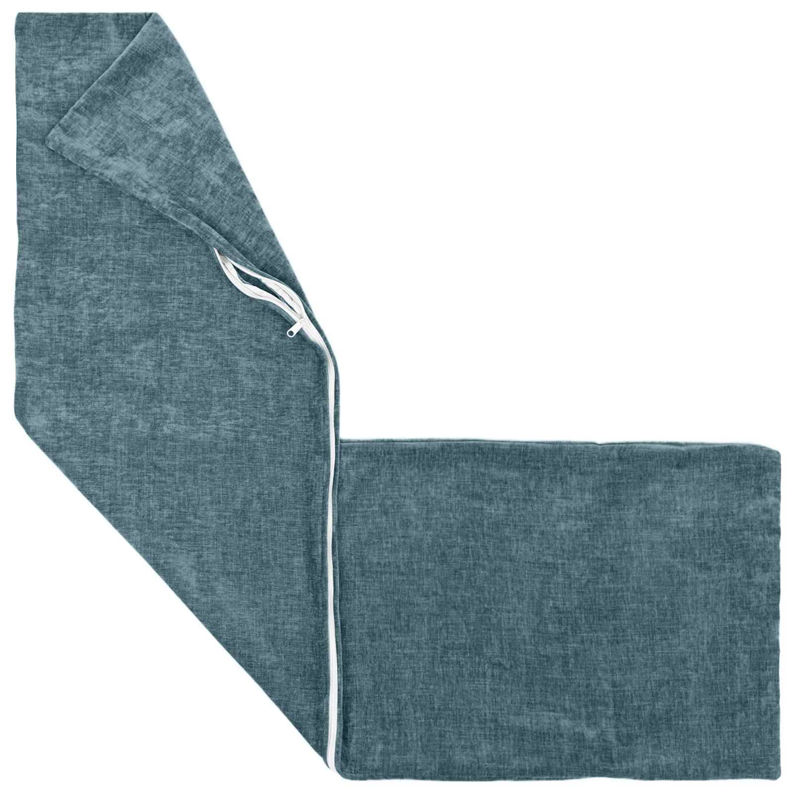 vidaXL Kissenbezug HEERLEN Blau 40 x 145 cm Chenille-Stoff