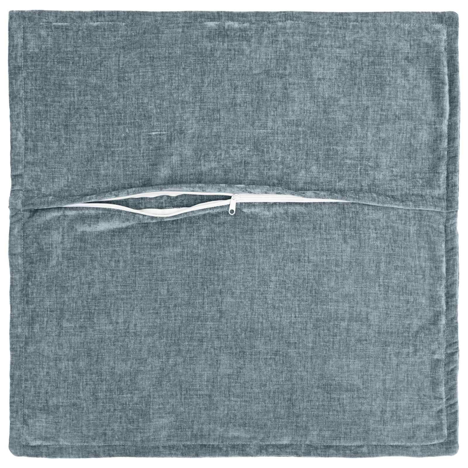 vidaXL Kissenbezug 2 pcs HOUTEN Himmelblau 70 x 70 cm Chenille-Stoff