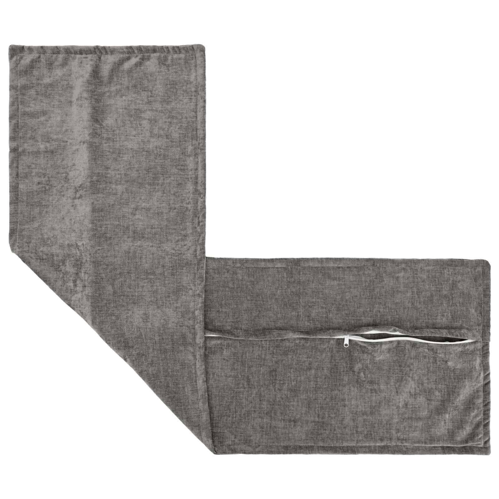 vidaXL Kissenbezug HOUTEN Dunkelgrau 40 x 145 cm Chenille-Stoff