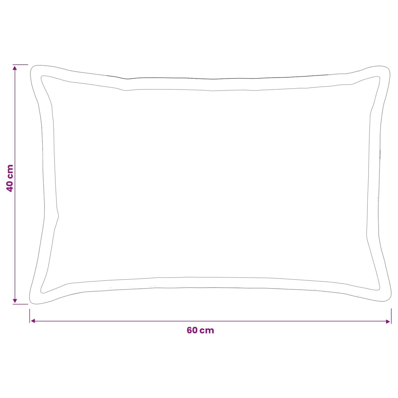 vidaXL Kissenbezug 6 stk. HOUTEN Taupe 40 x 60 cm Faux Kaninchenfell
