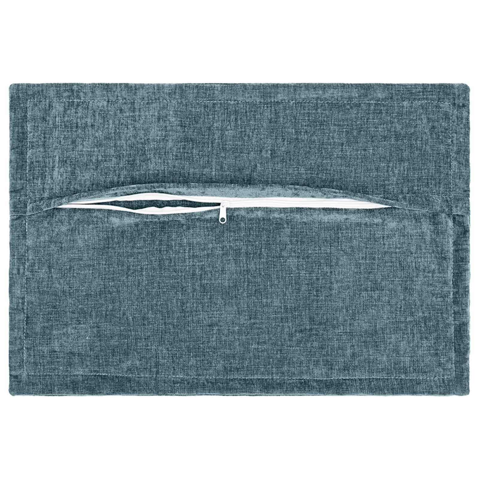vidaXL Kissenbezug 6 pcs HOUTEN Blau 40 x 60 cm Chenille-Stoff