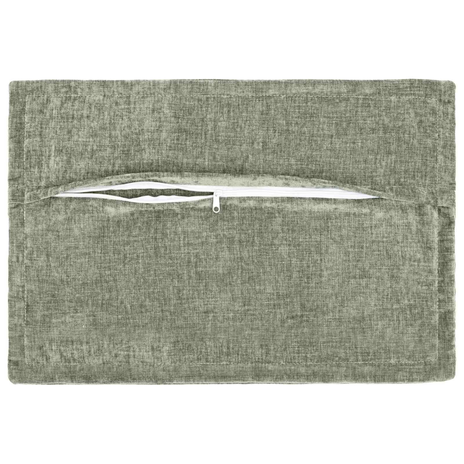 vidaXL Kissenbezug 6 stk. HOUTEN Grün 50 x 70 cm Chenille-Stoff