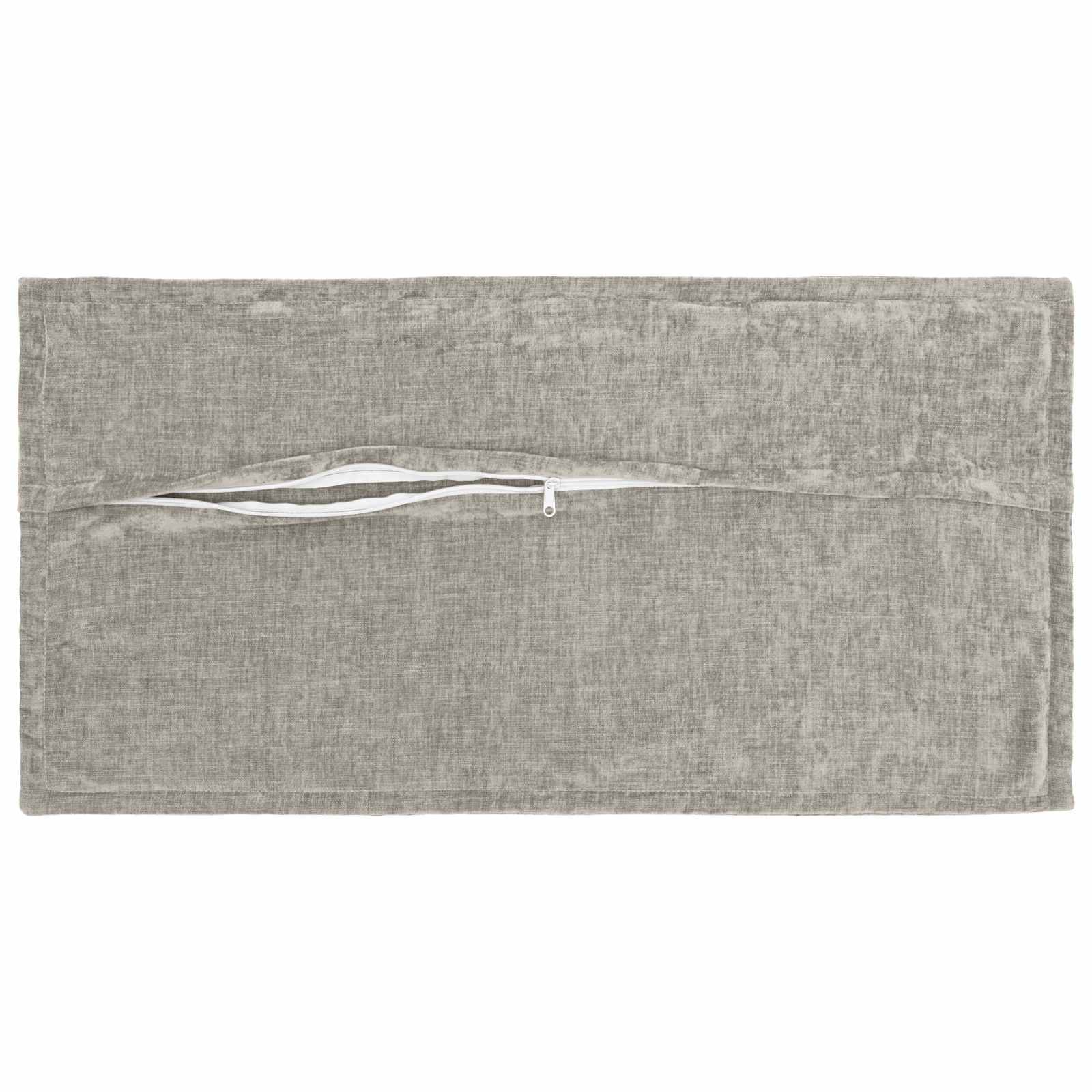 vidaXL Kissenbezug 6 pcs HOUTEN Hellgrau 40 x 70 cm Chenille-Stoff