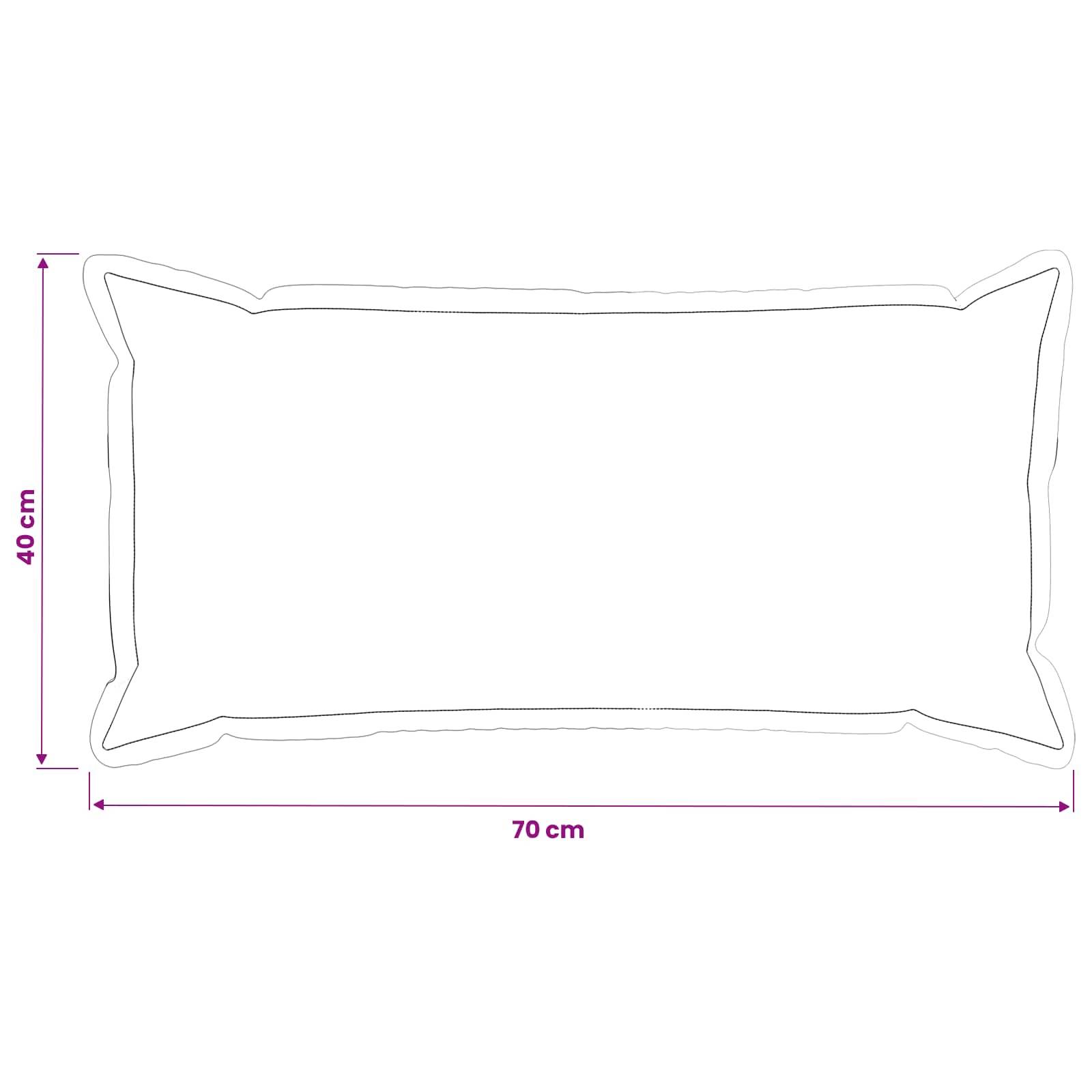 vidaXL Kissenbezug 2 stk. HOUTEN Anthrazit 40 x 70 cm Polyester