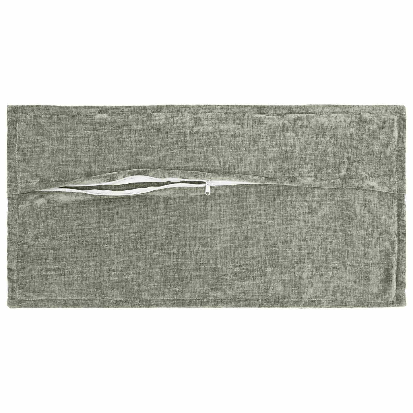 vidaXL Kissenbezug 6 pcs HOUTEN Grün 40 x 80 cm Chenille-Stoff