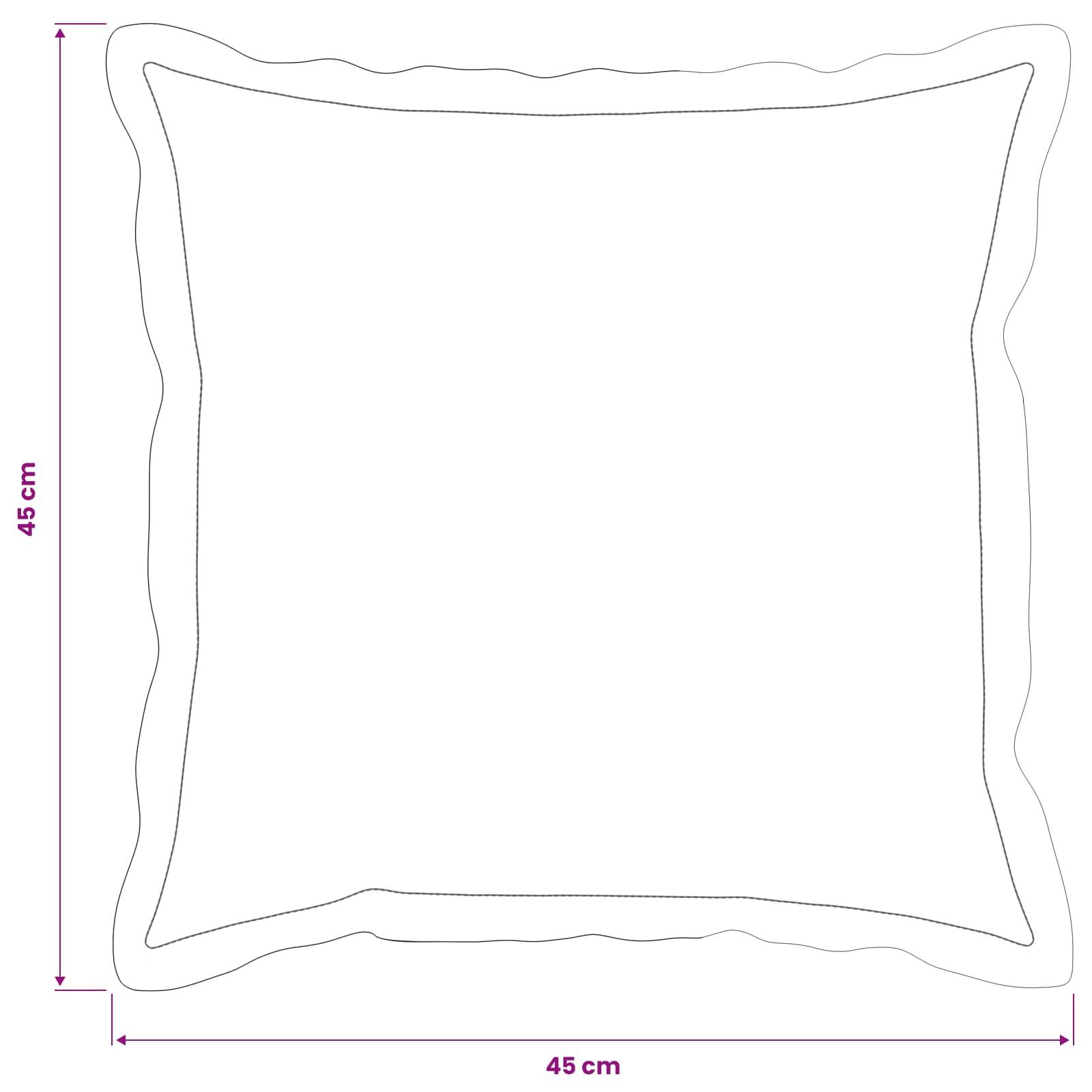 vidaXL Kissenbezug 6 stk. HOUTEN Anthrazit 45 x 45 cm Polyester