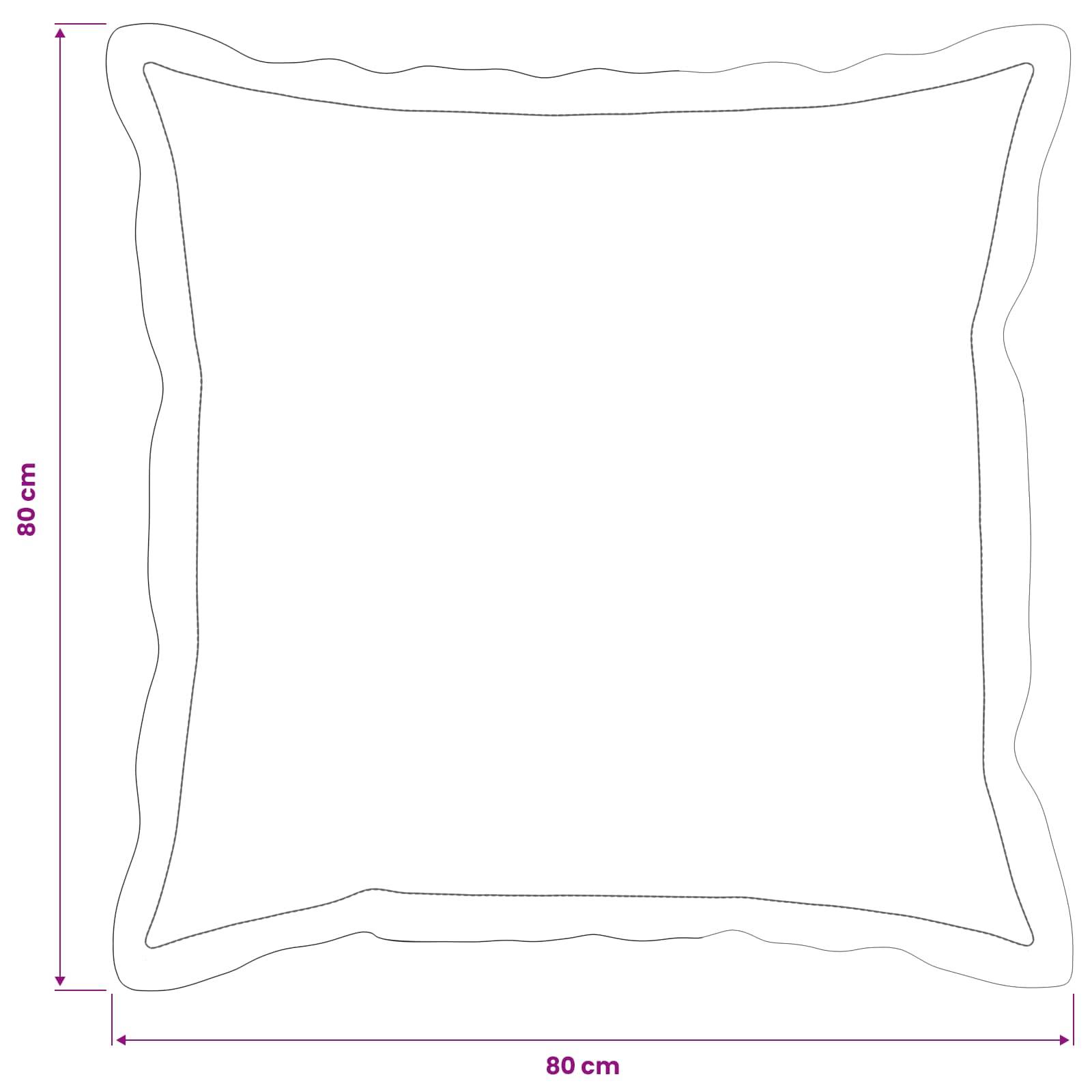 vidaXL Kissenbezug 6 pcs HOUTEN Hellgrau 80 x 80 cm Samt