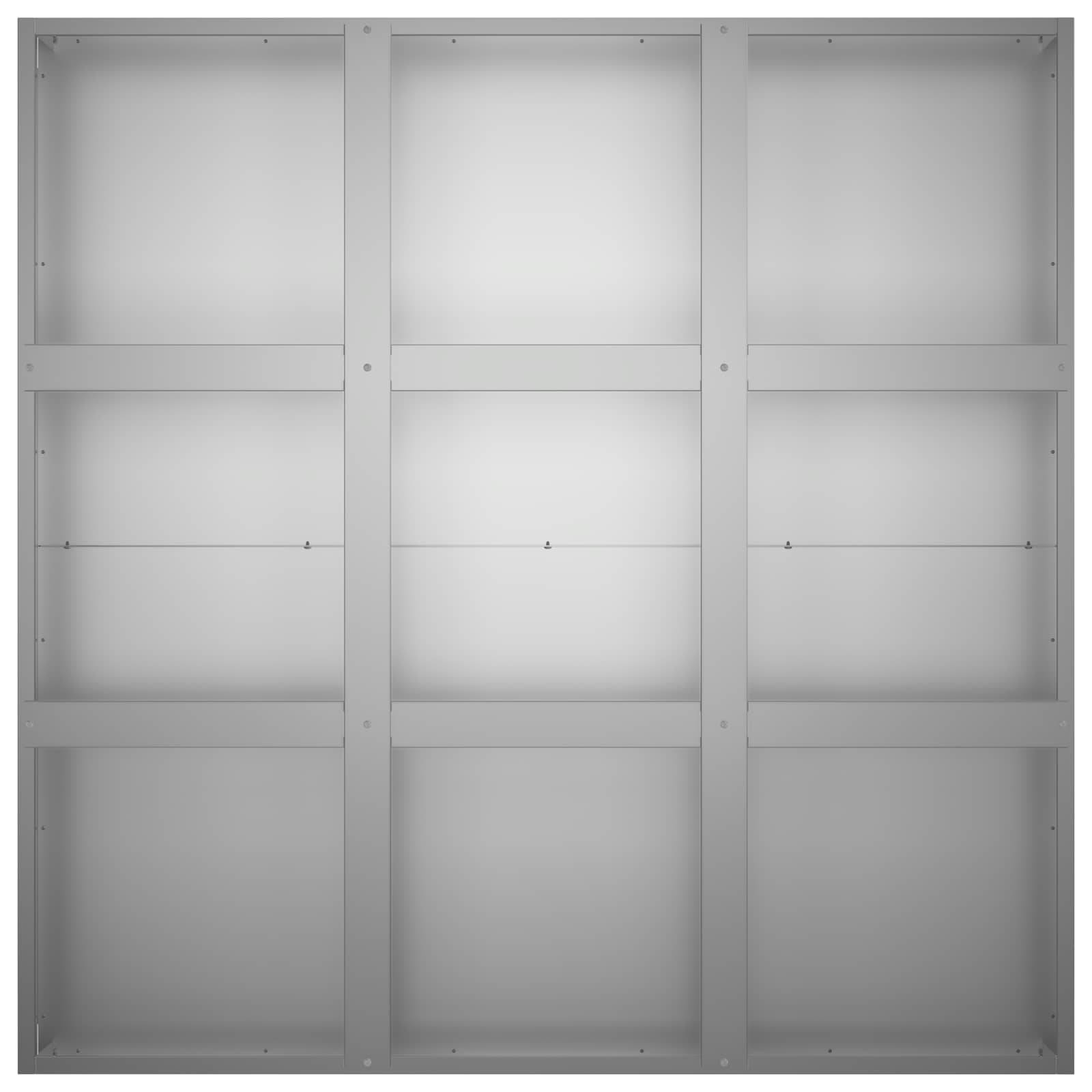 vidaXL Garten-Pflanzgefäß Silber 100 x 100 x 20 cm Verzinkter Stahl