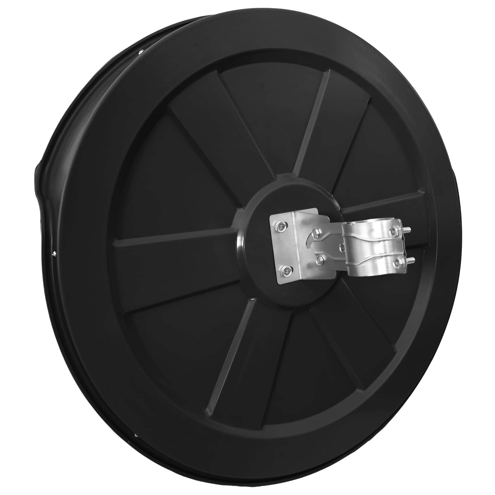 vidaXL Outdoor-Konvex-Verkehrsspiegel Schwarz Ø75 cm Polycarbonat
