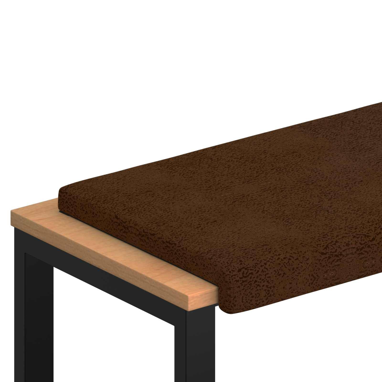 vidaXL Bankkissen Kunstwildleder Braun Tiefe 35 cm