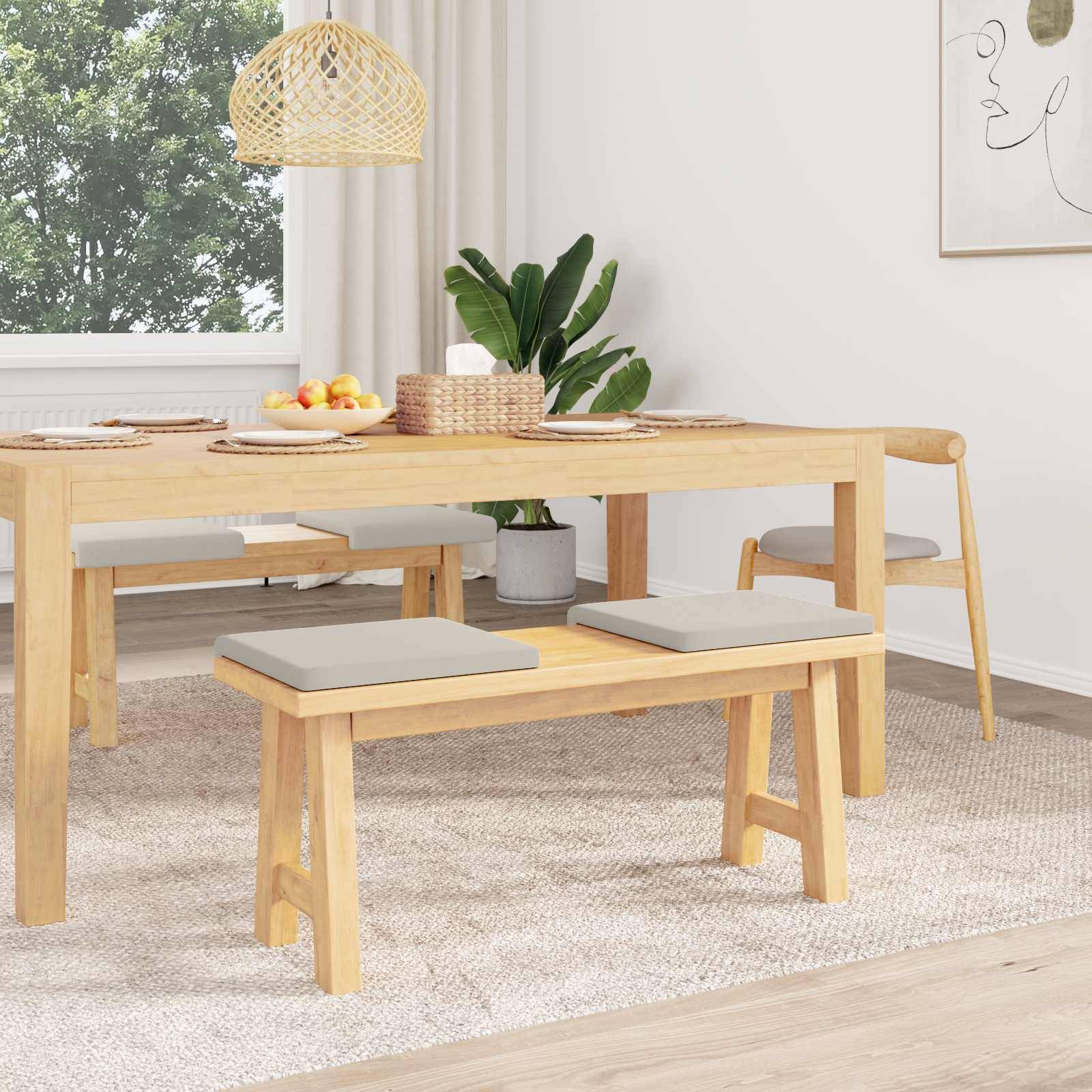 vidaXL Bankkissen 4 pcs Strukturiertes Samt Hafer Tiefe 35 cm