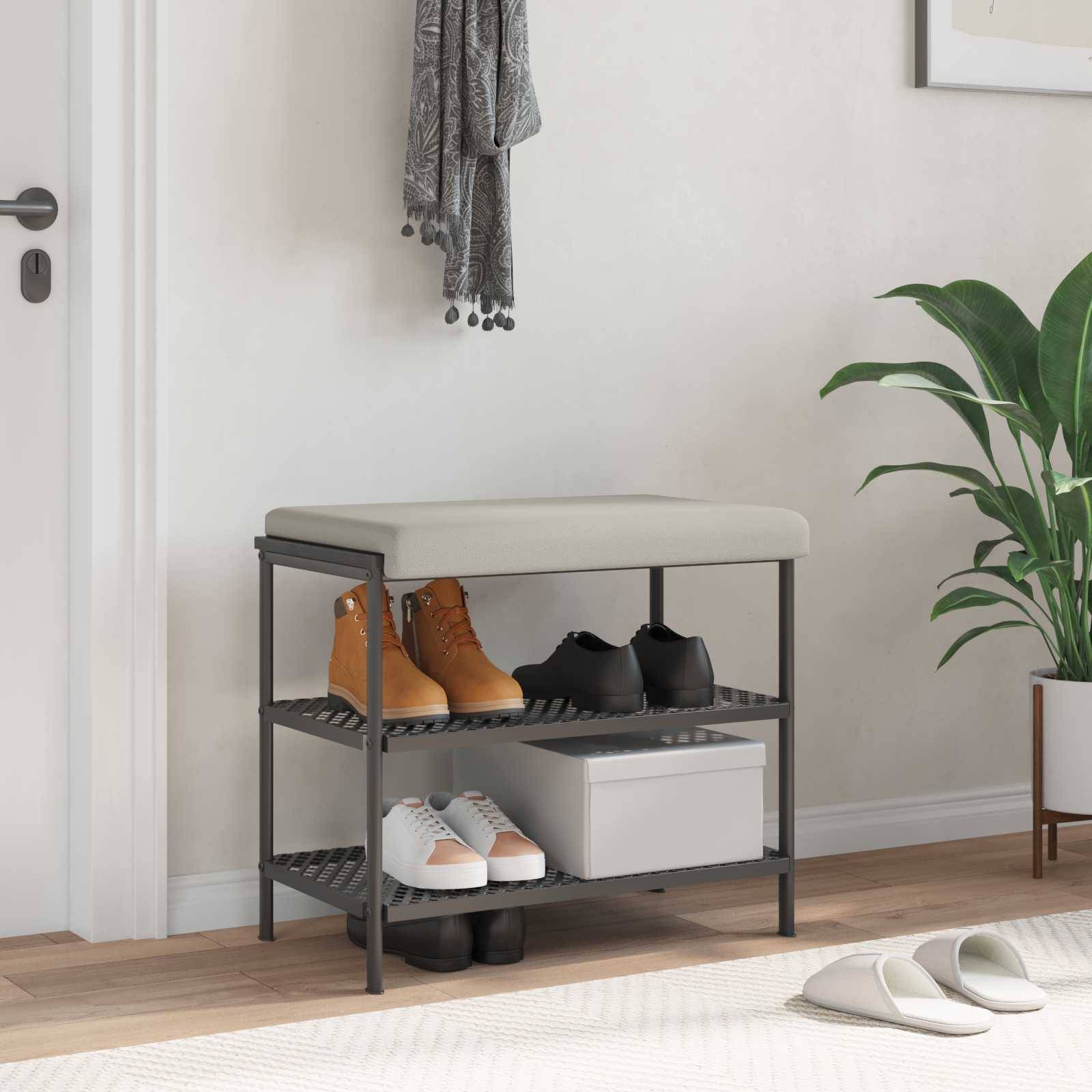 vidaXL Bankkissen Strukturiertes Samt Hafer Tiefe 35 cm