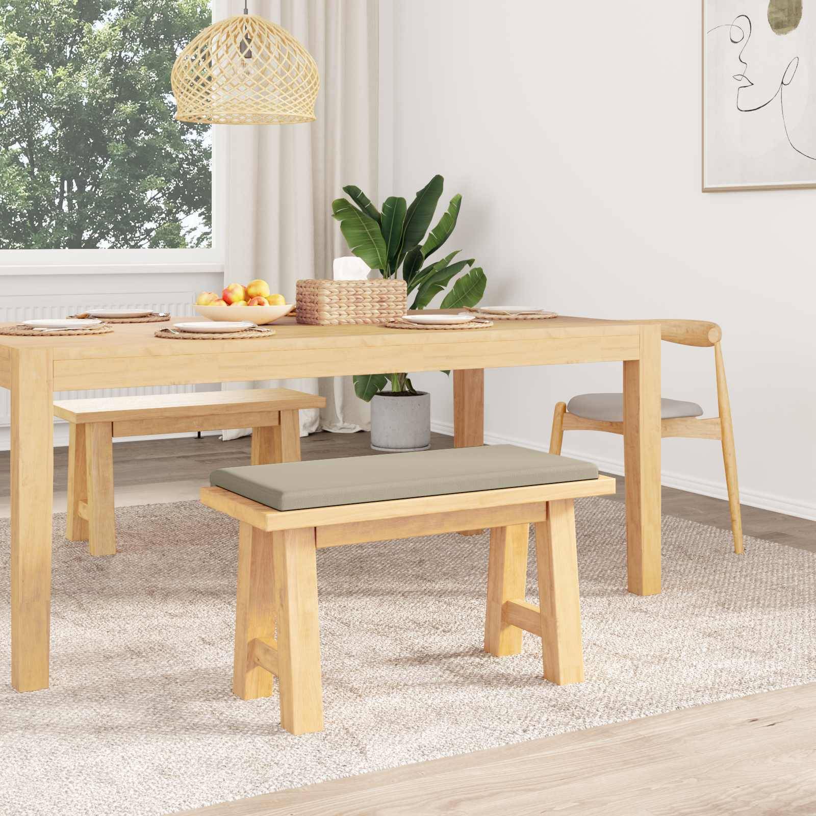 vidaXL Bankkissen Strukturiertes Samt Sand Tiefe 35 cm