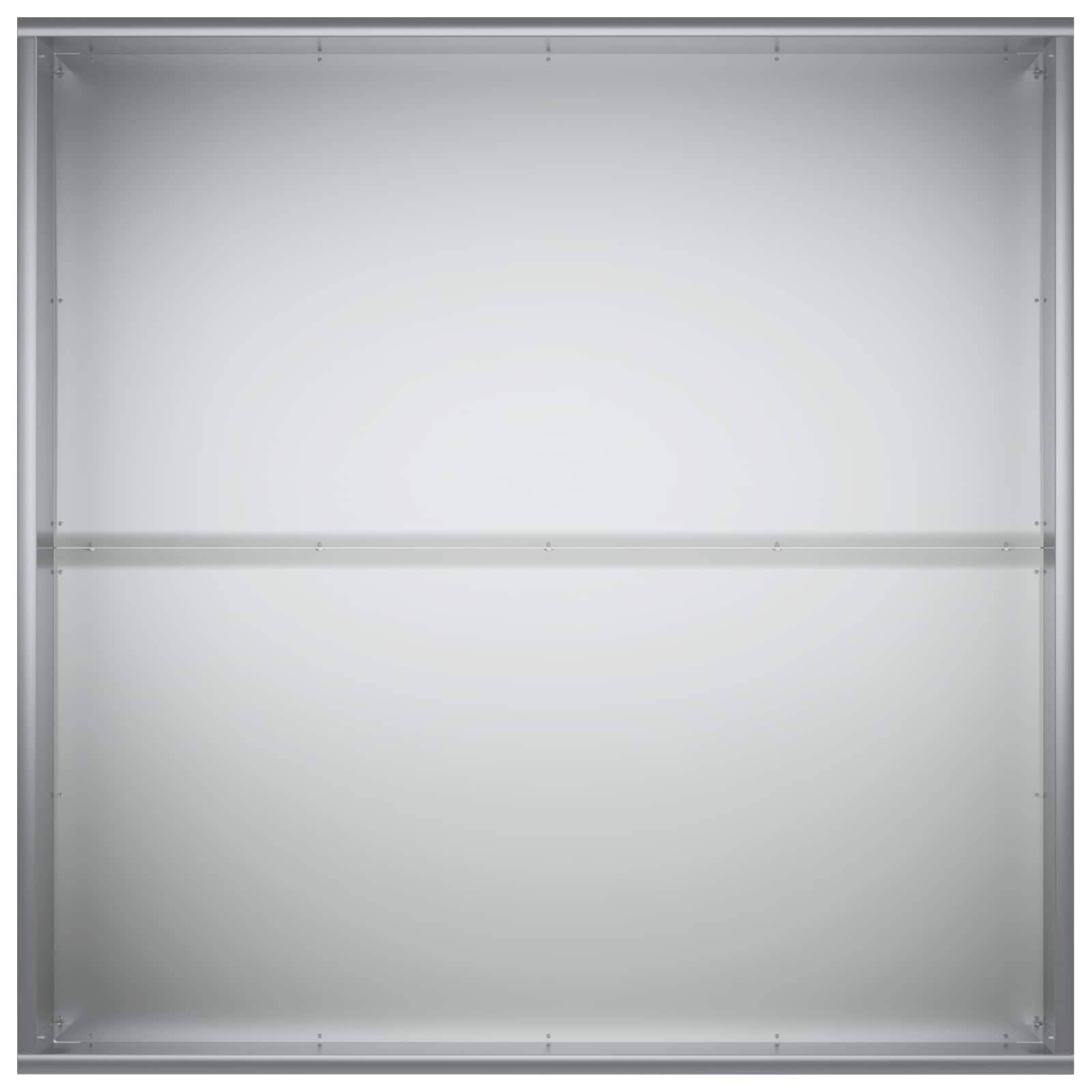 vidaXL Garten-Pflanzgefäß Silber 80 x 80 x 40 cm Verzinkter Stahl