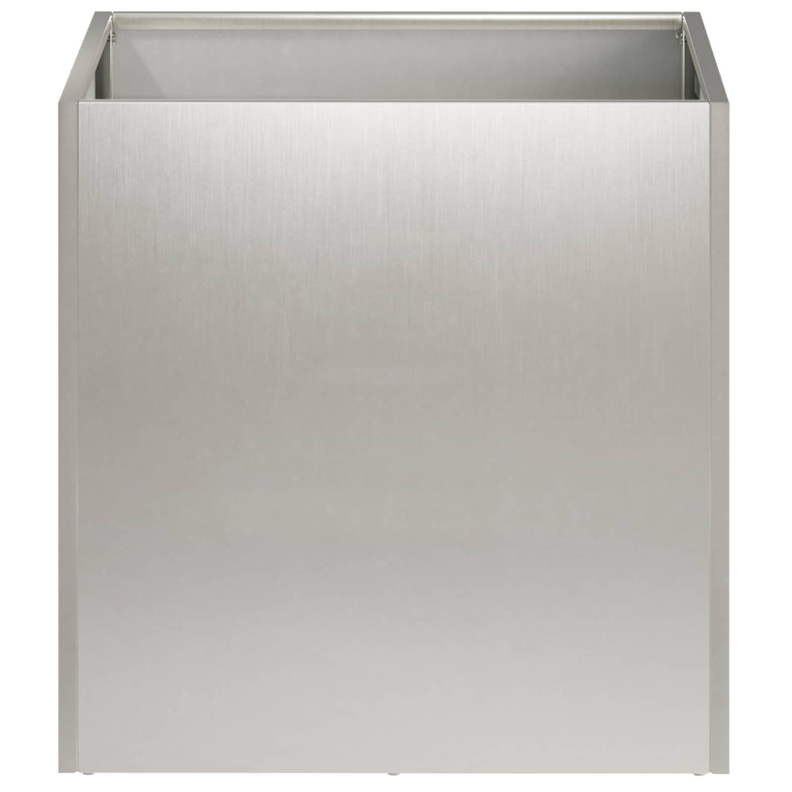 vidaXL Garten-Pflanzgefäß 2 Stk. Silber 35 x 35 x 35 cm Edelstahl