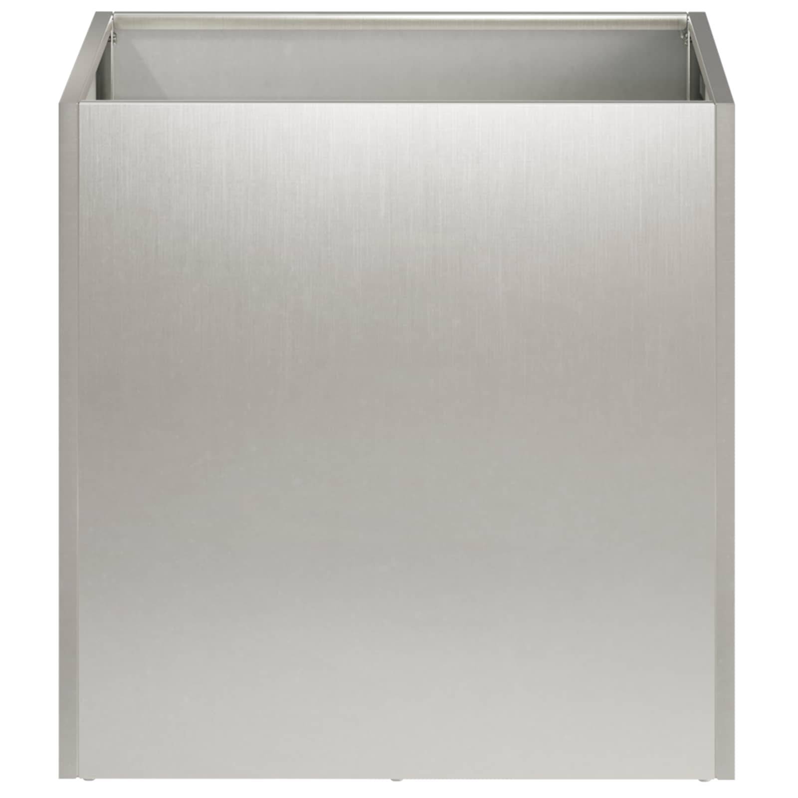 vidaXL Garten-Pflanzgefäß Silber 45 x 45 x 45 cm Edelstahl
