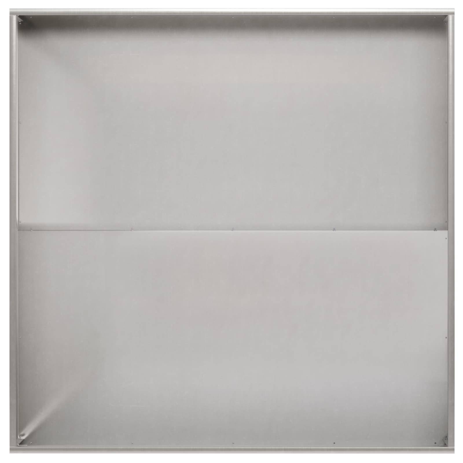 vidaXL Garten-Pflanzgefäß Silber 100 x 100 x 30 cm Edelstahl