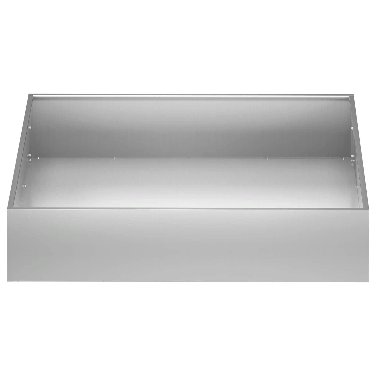 vidaXL Garten-Pflanzgefäß Silber 80 x 80 x 20 cm Verzinkter Stahl