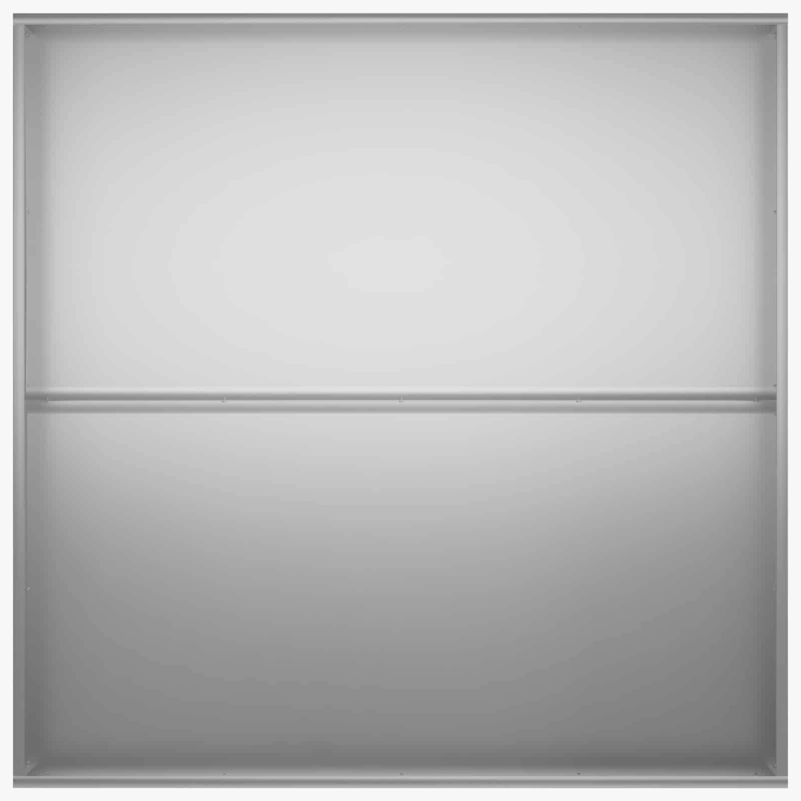vidaXL Garten-Pflanzgefäß Silber 100 x 100 x 30 cm Verzinkter Stahl