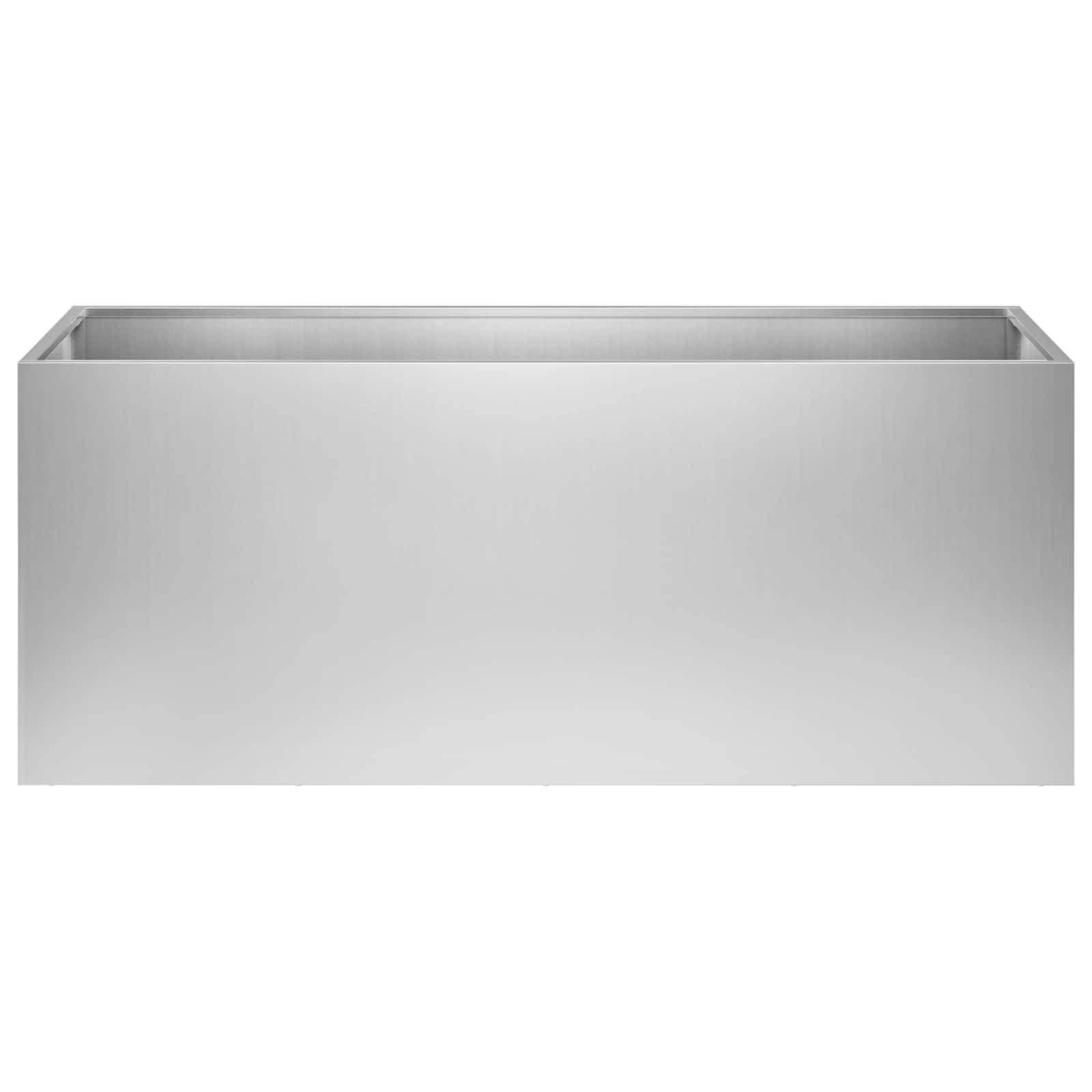 vidaXL Garten-Pflanzgefäß 2 Stk. Silber 80 x 40 x 40 cm