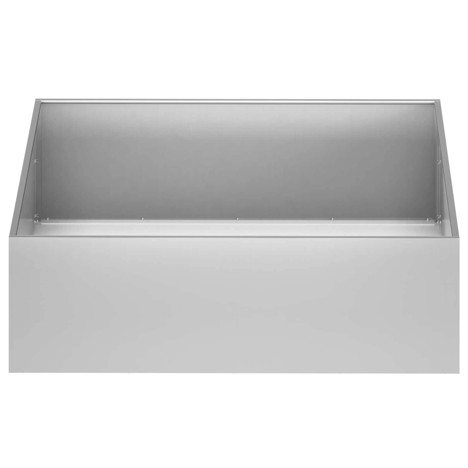 vidaXL Garten-Pflanzgefäß 2 stk. Silber 100 x 100 x 30 cm