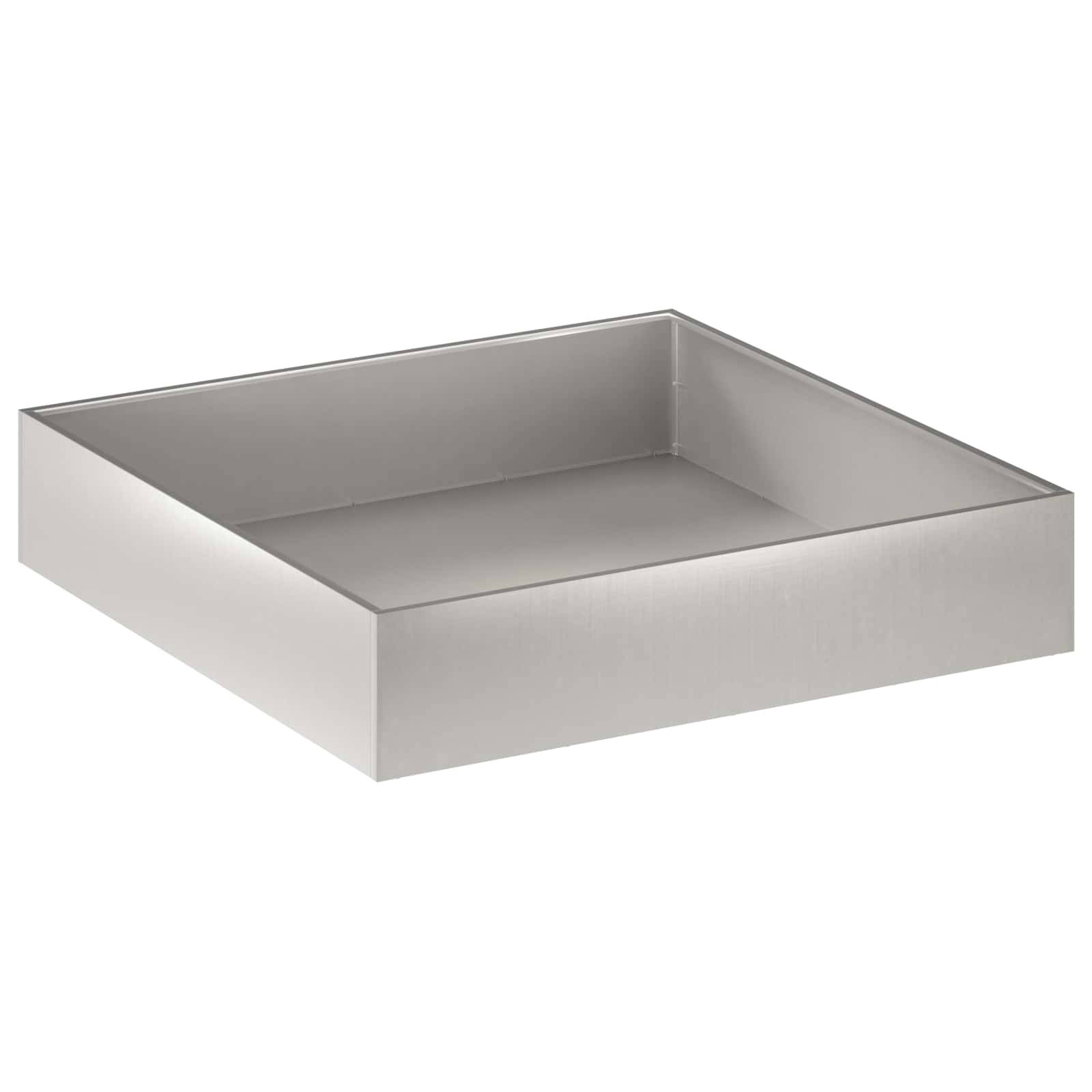 vidaXL Garten-Pflanzgefäß Silber 80 x 80 x 20 cm Edelstahl