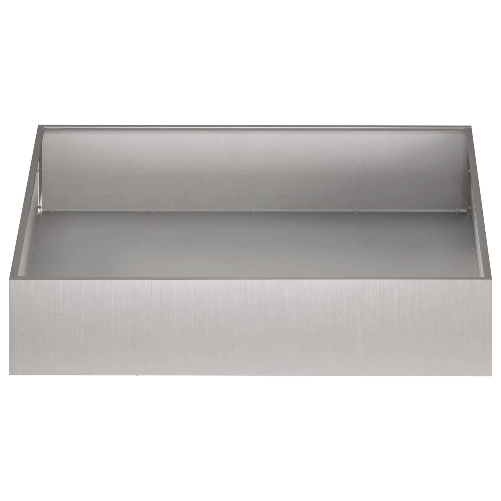 vidaXL Garten-Pflanzgefäß Silber 80 x 80 x 20 cm Edelstahl