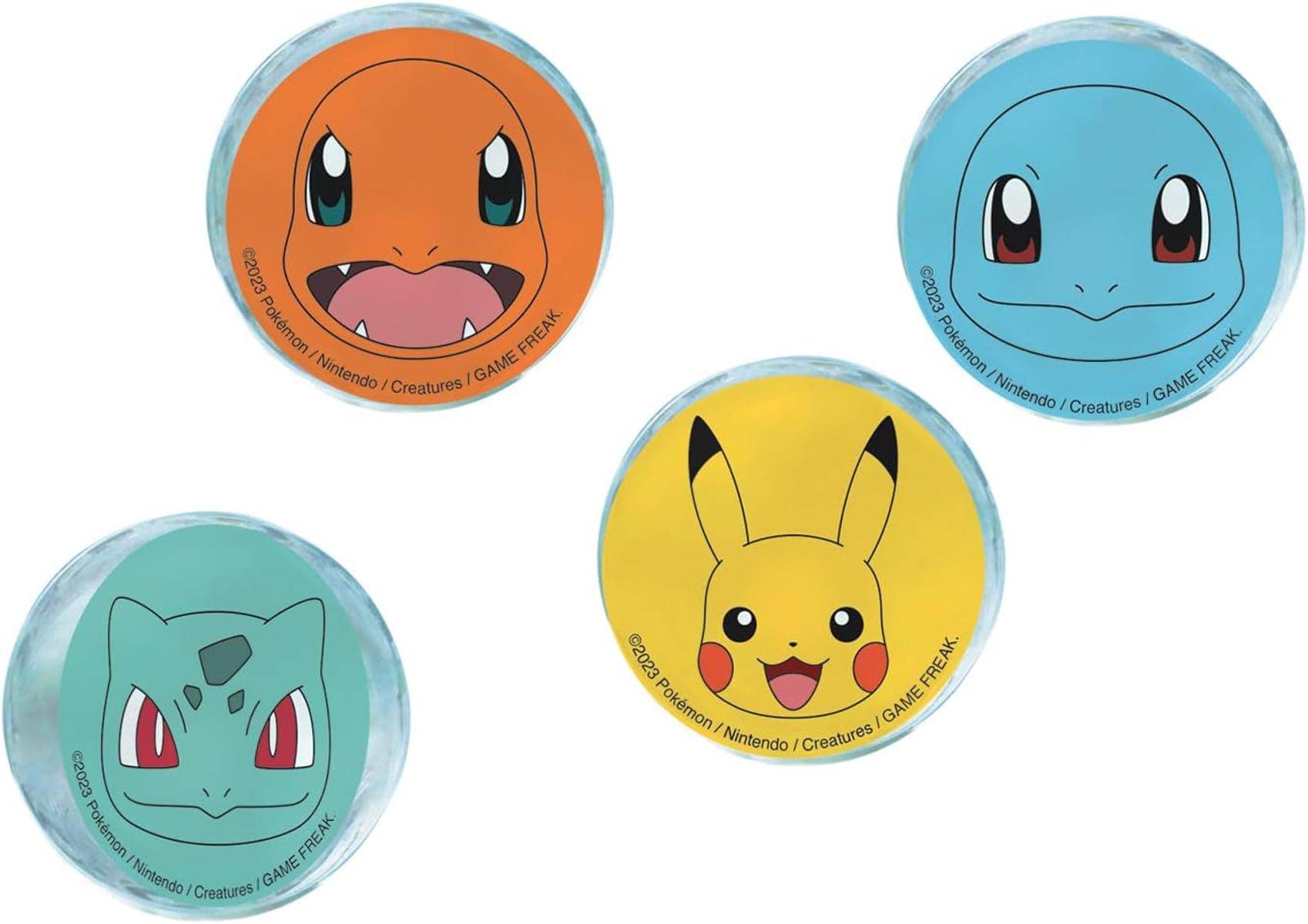 Amscan 9917127 Pokémon Hüpfbälle Kindergeburtstag Partygeschenk Pg.= 4 Stück